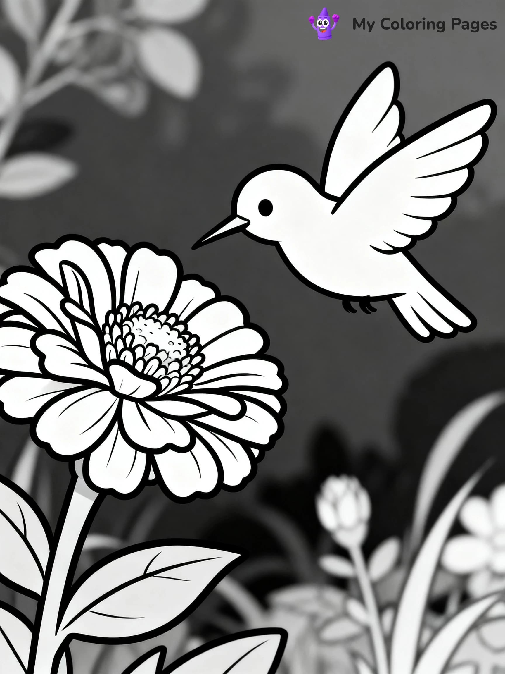 Hummingbird Coloring Pages - 24