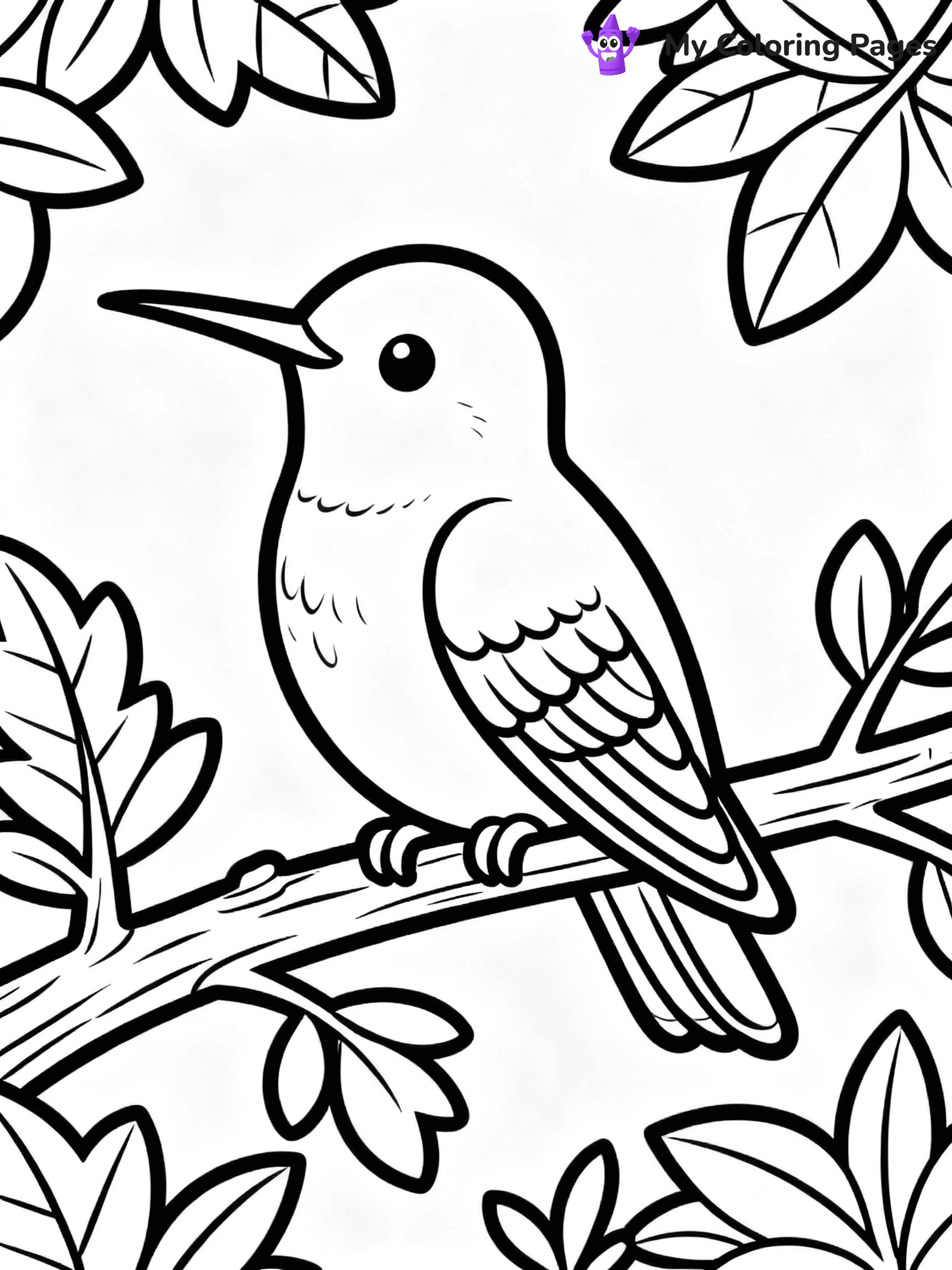 Hummingbird Coloring Pages - 18