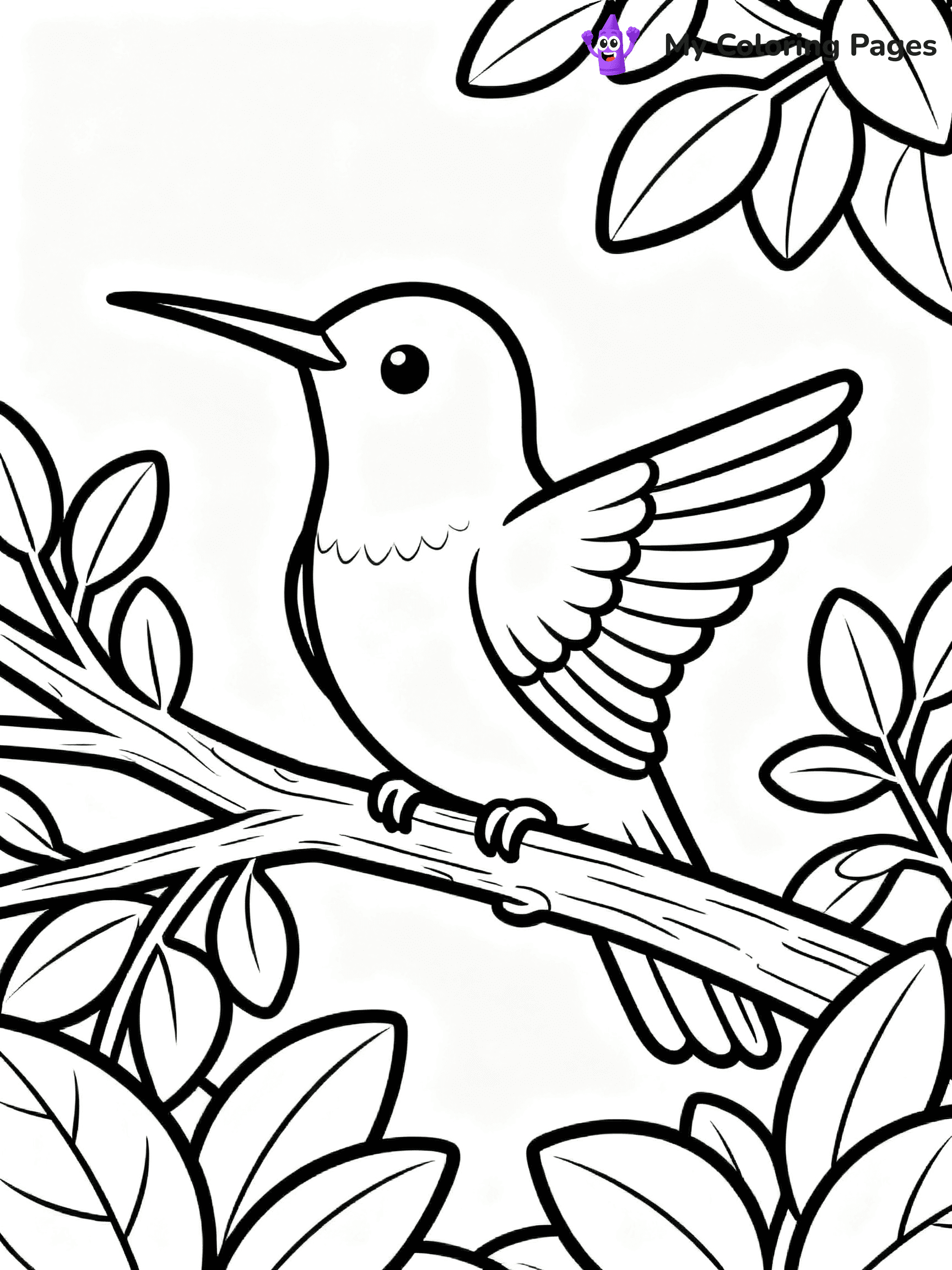 Hummingbird Coloring Pages - 15