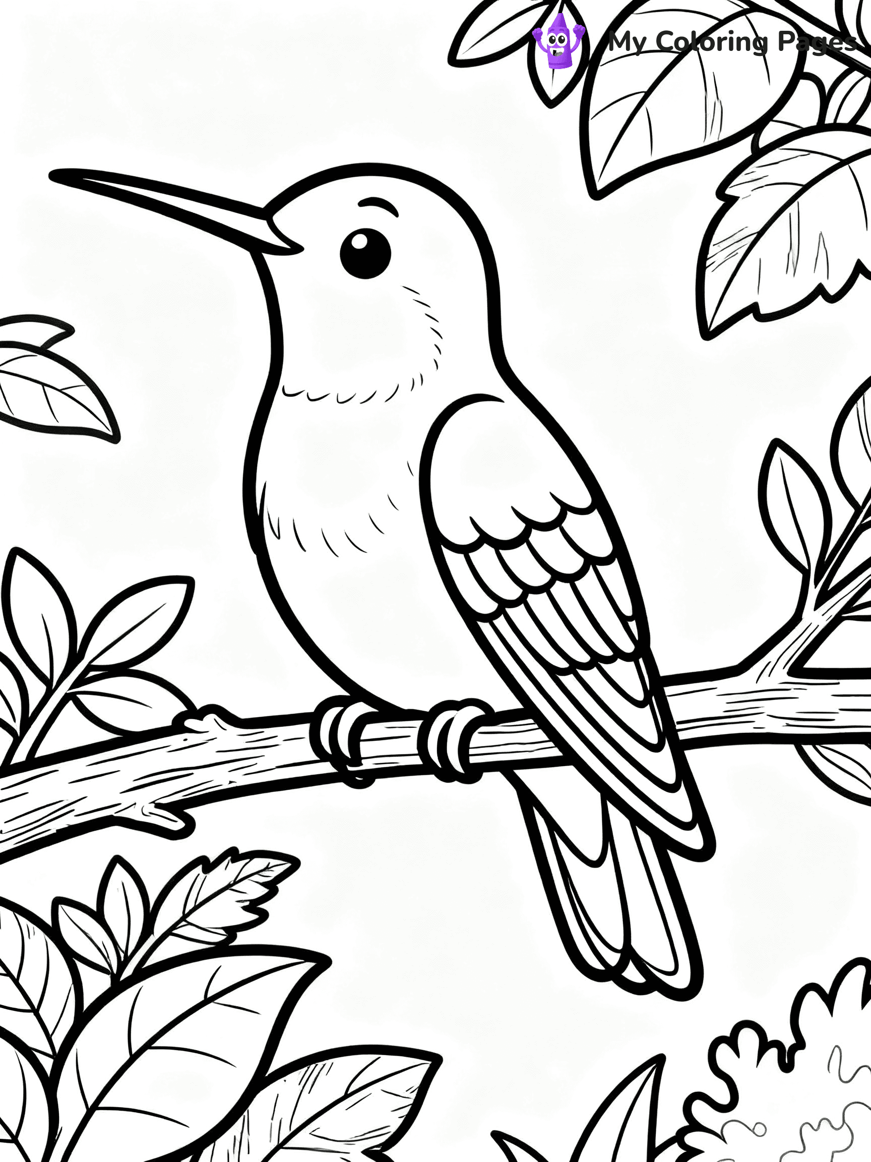 Hummingbird Coloring Pages - 14