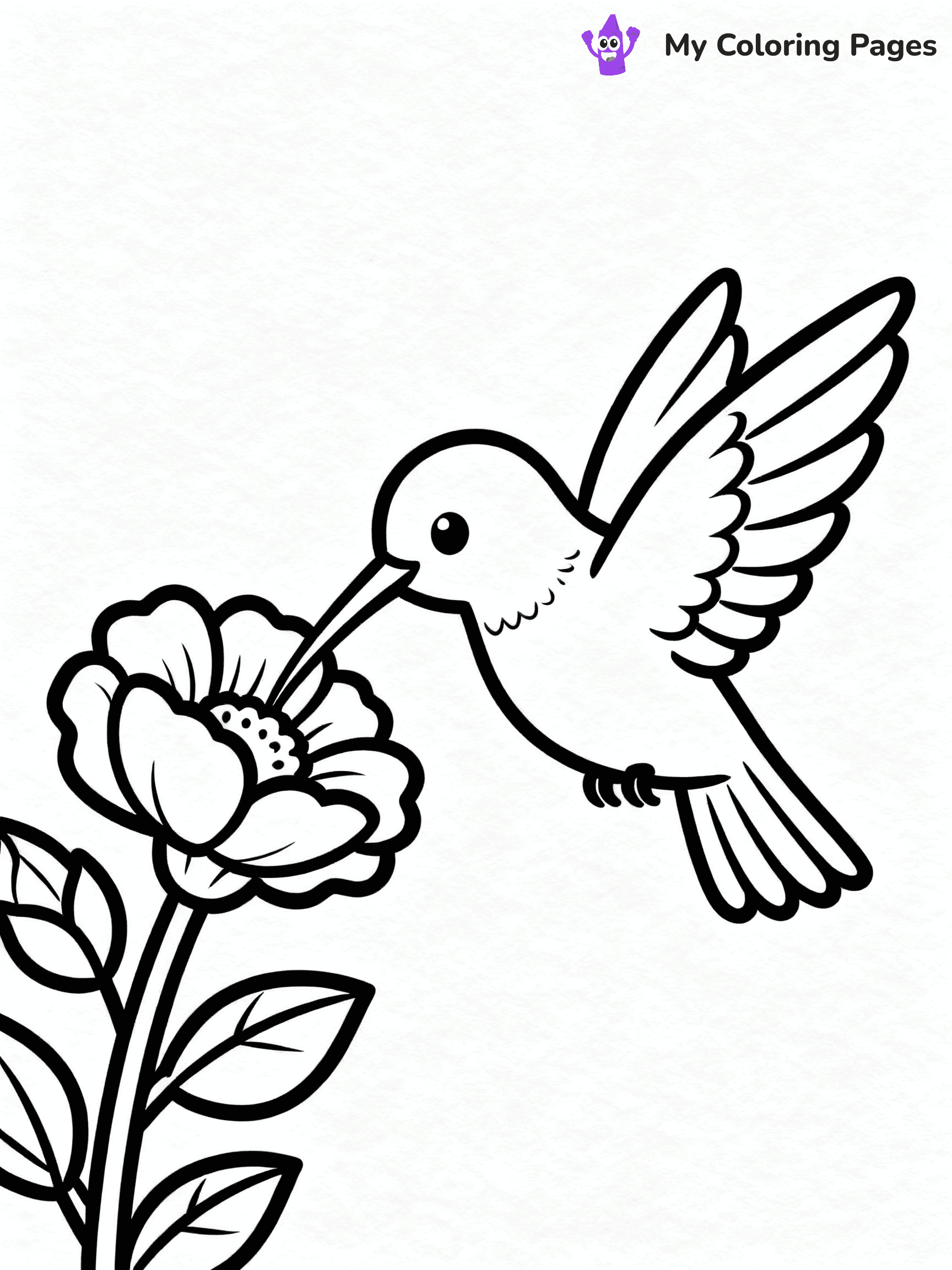 Hummingbird Coloring Pages - 11
