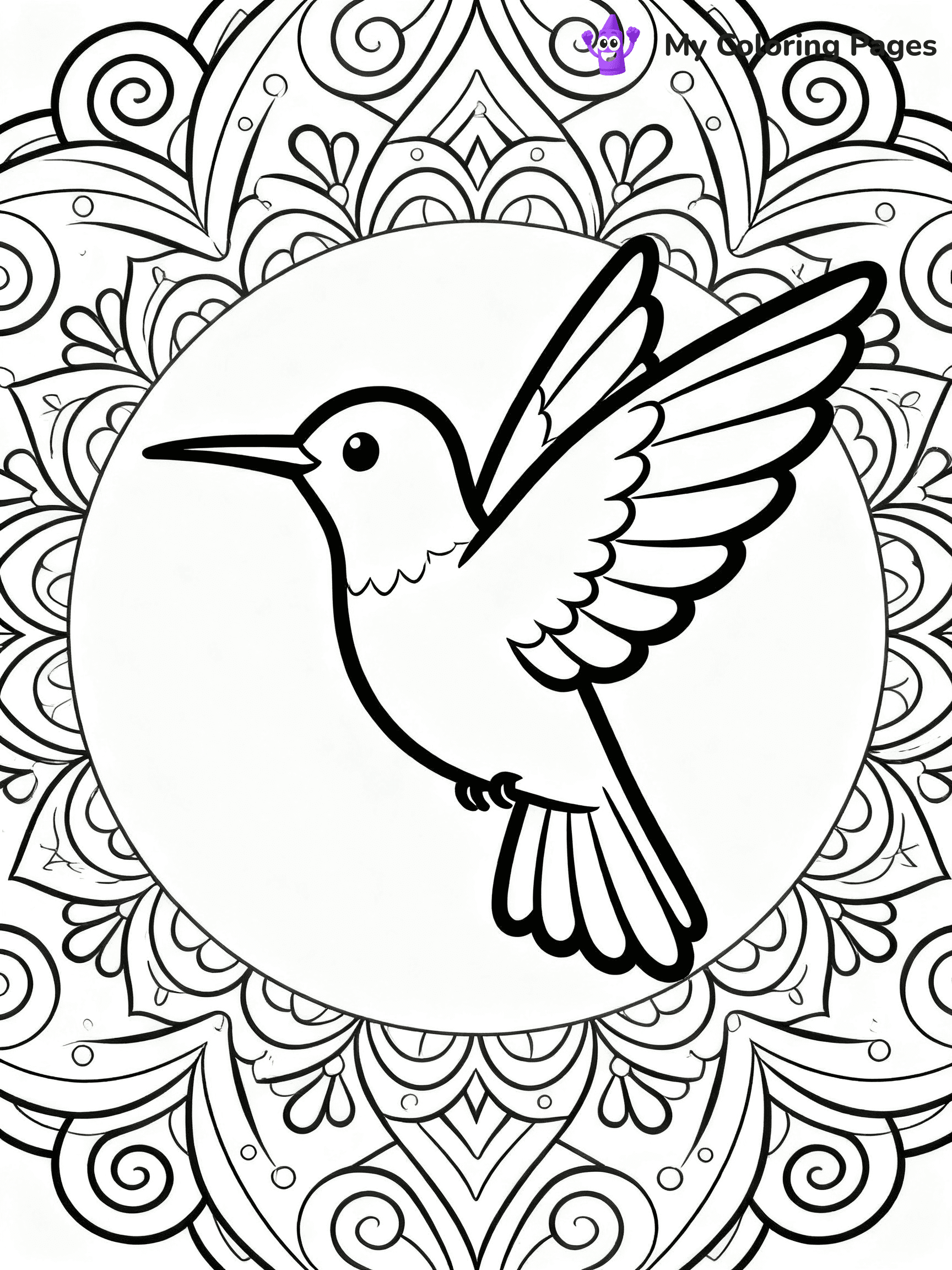 Hummingbird Coloring Pages - 6