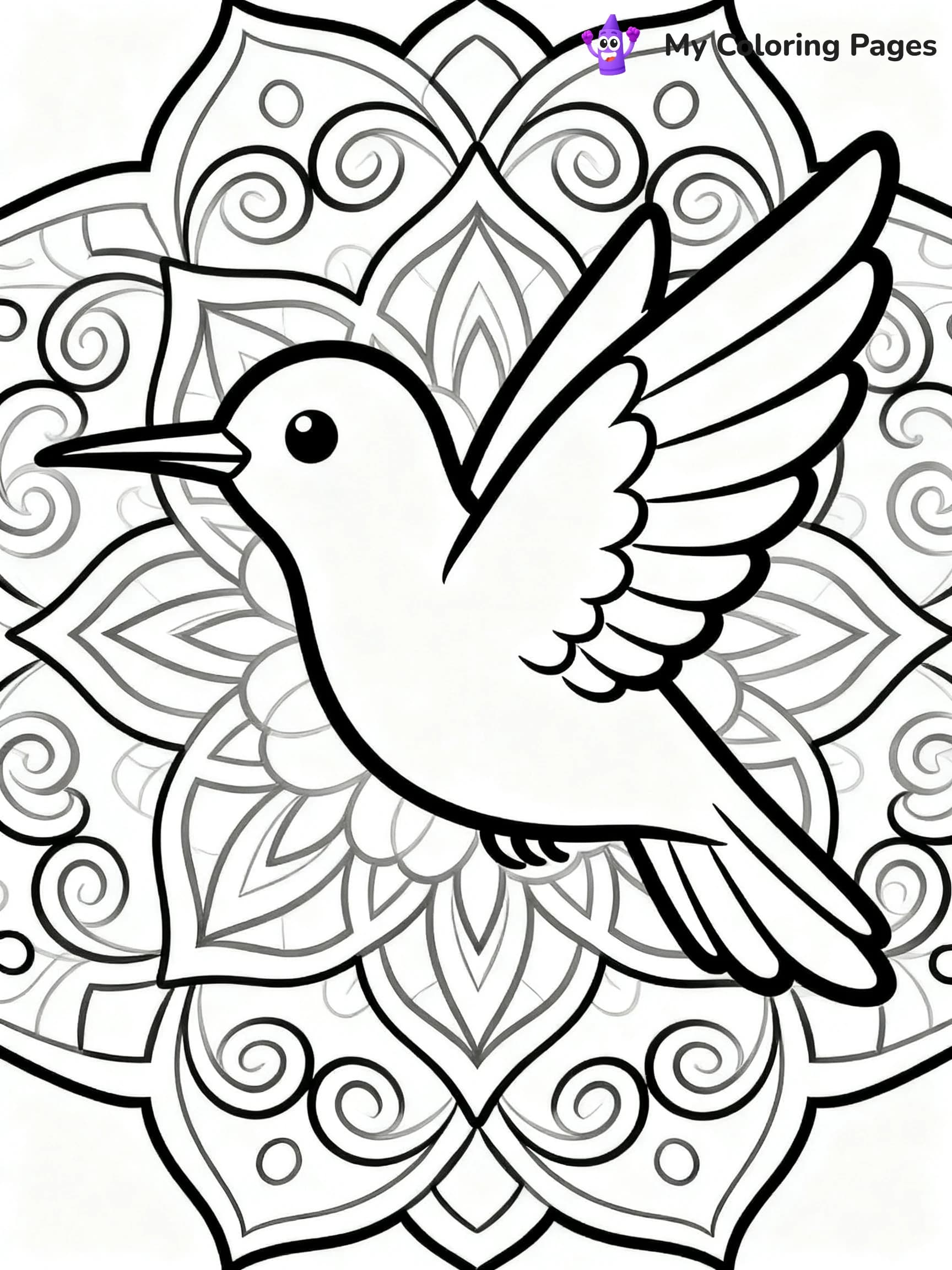 Hummingbird Coloring Pages - 4