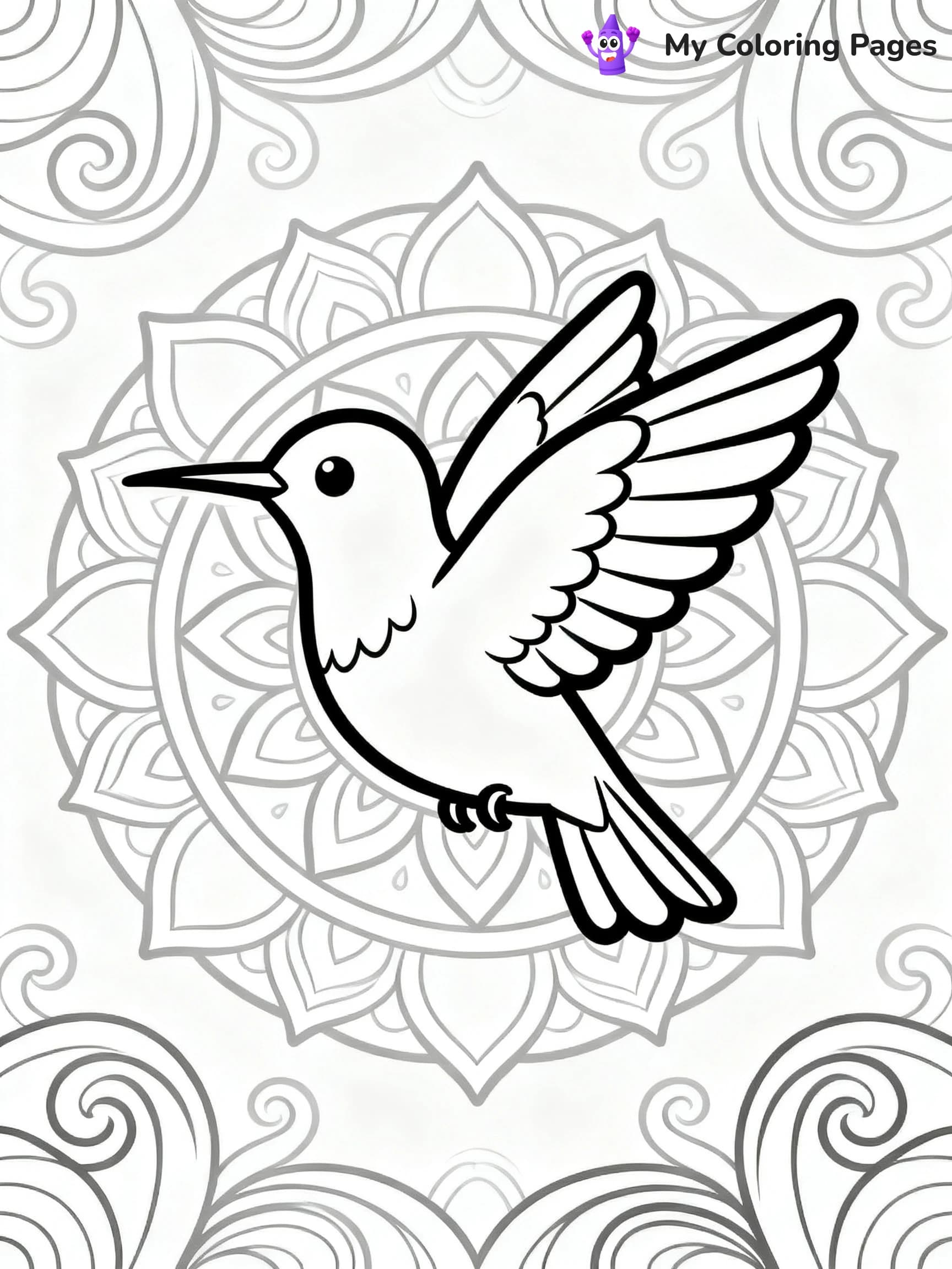 Hummingbird Coloring Pages - 3