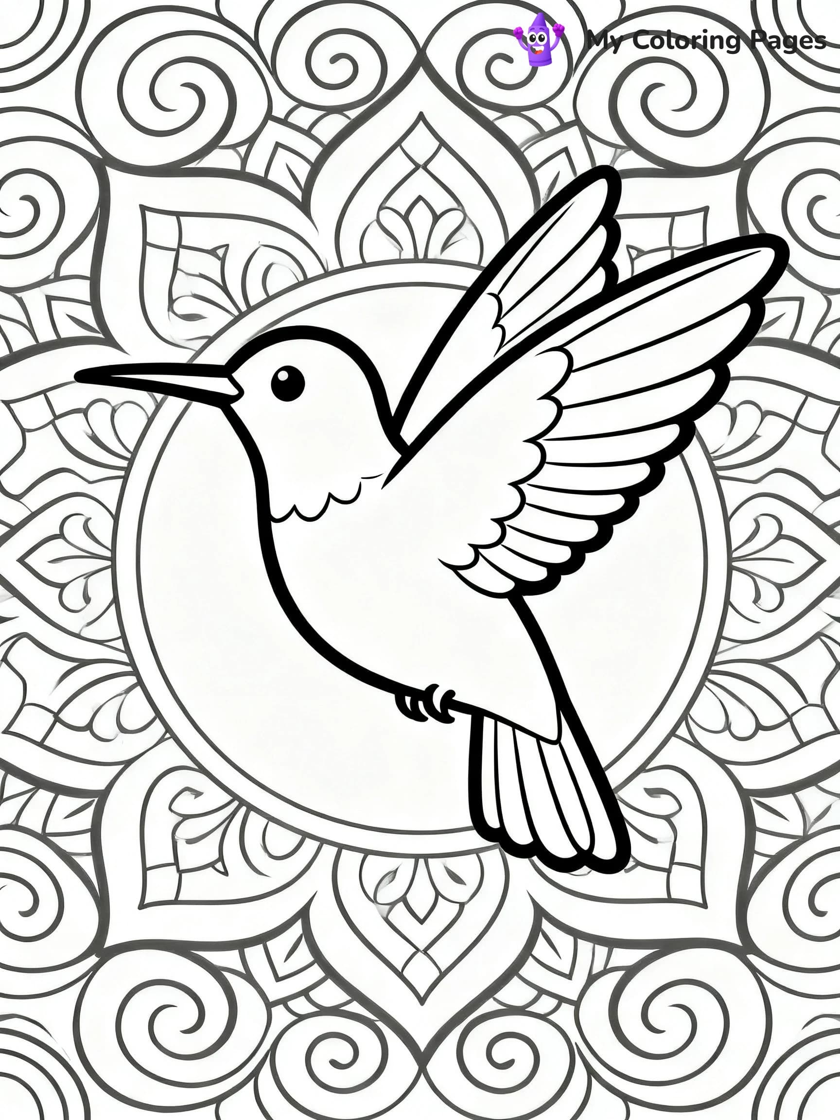 Hummingbird Coloring Pages - 1