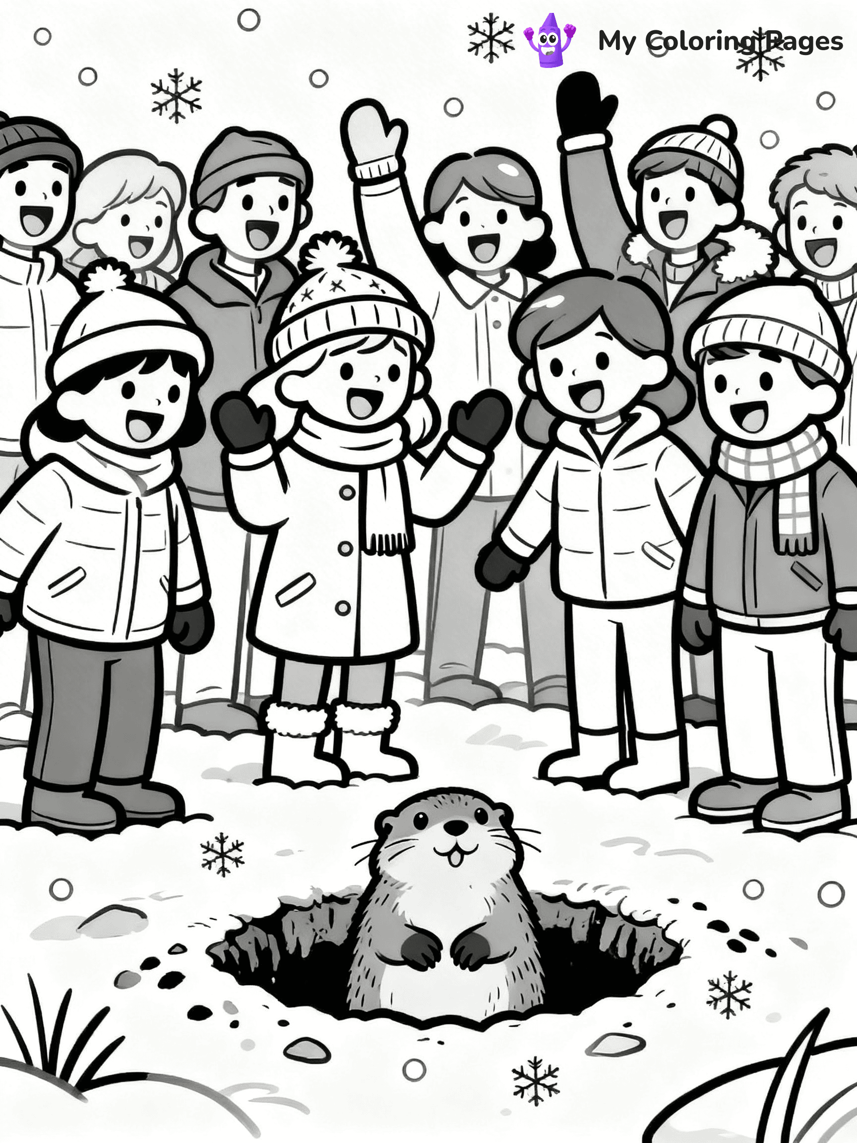 Groundhog Coloring Pages - 18