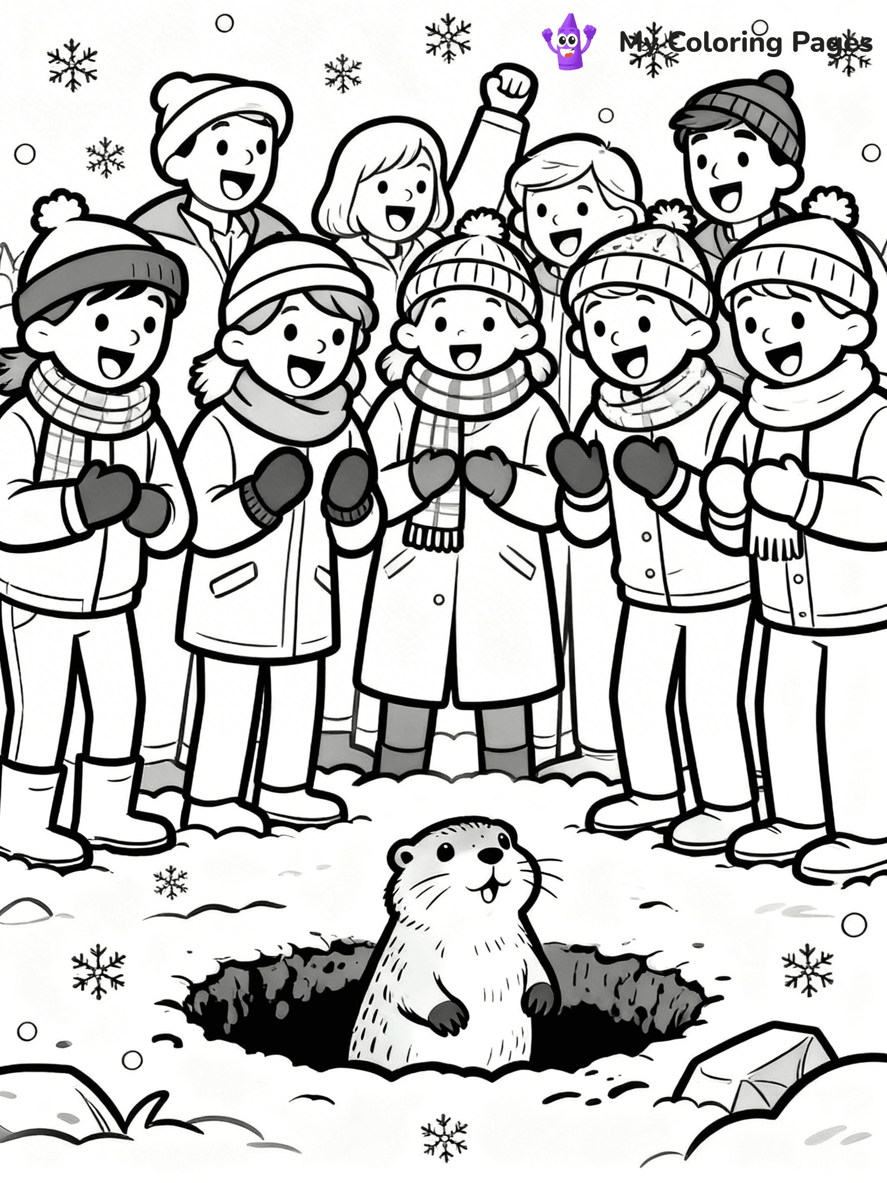 Groundhog Coloring Pages - 17
