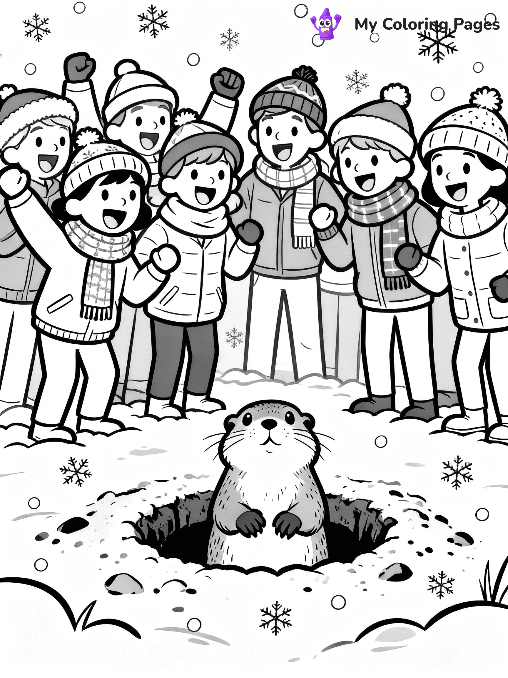 Groundhog Coloring Pages - 16