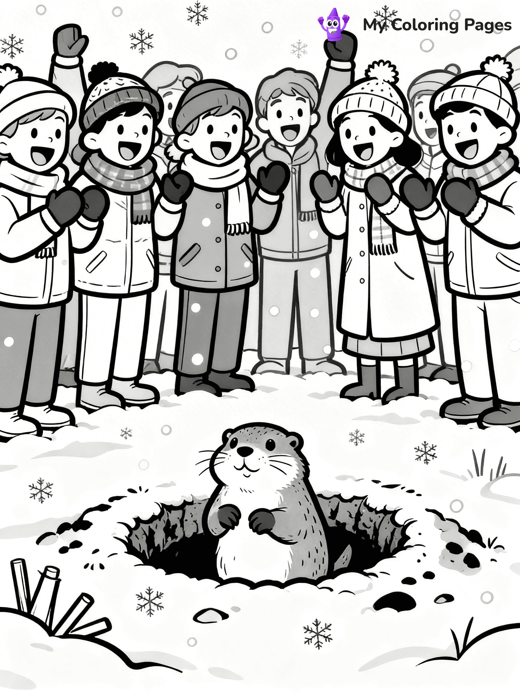 Groundhog Coloring Pages - 13