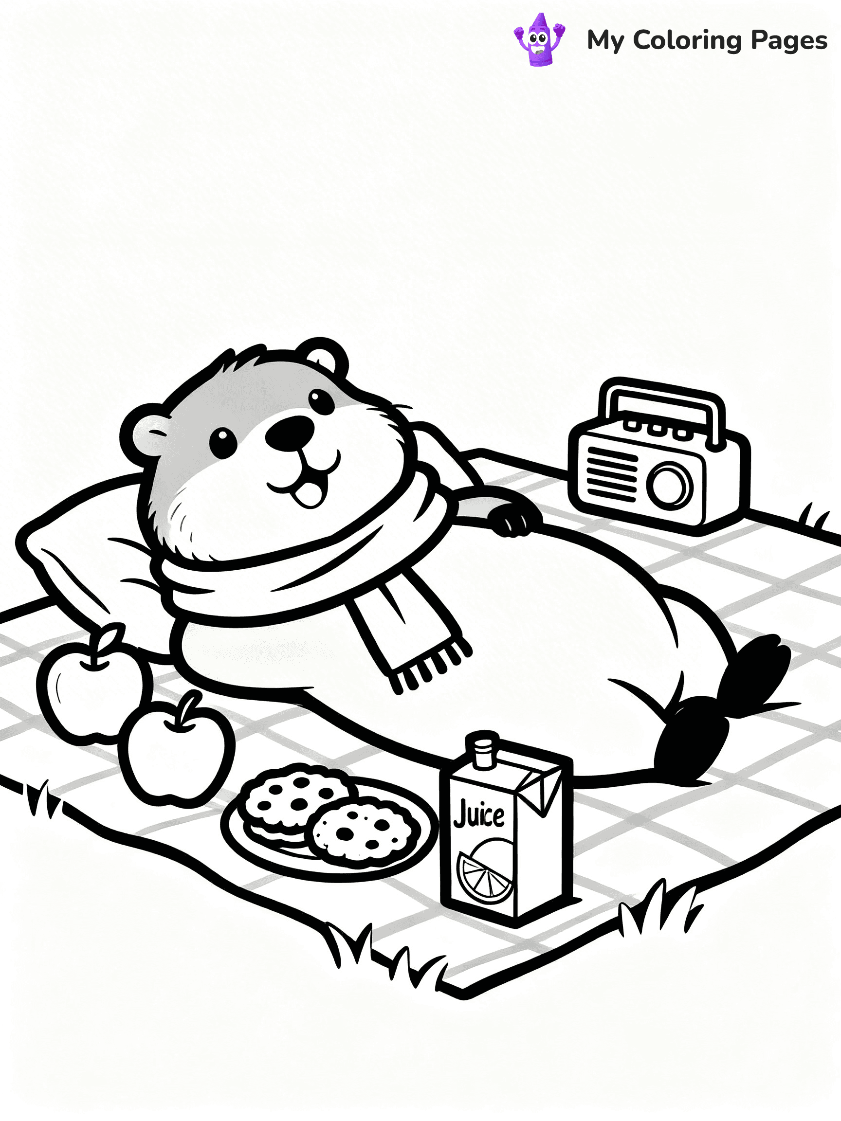 Groundhog Coloring Pages - 11