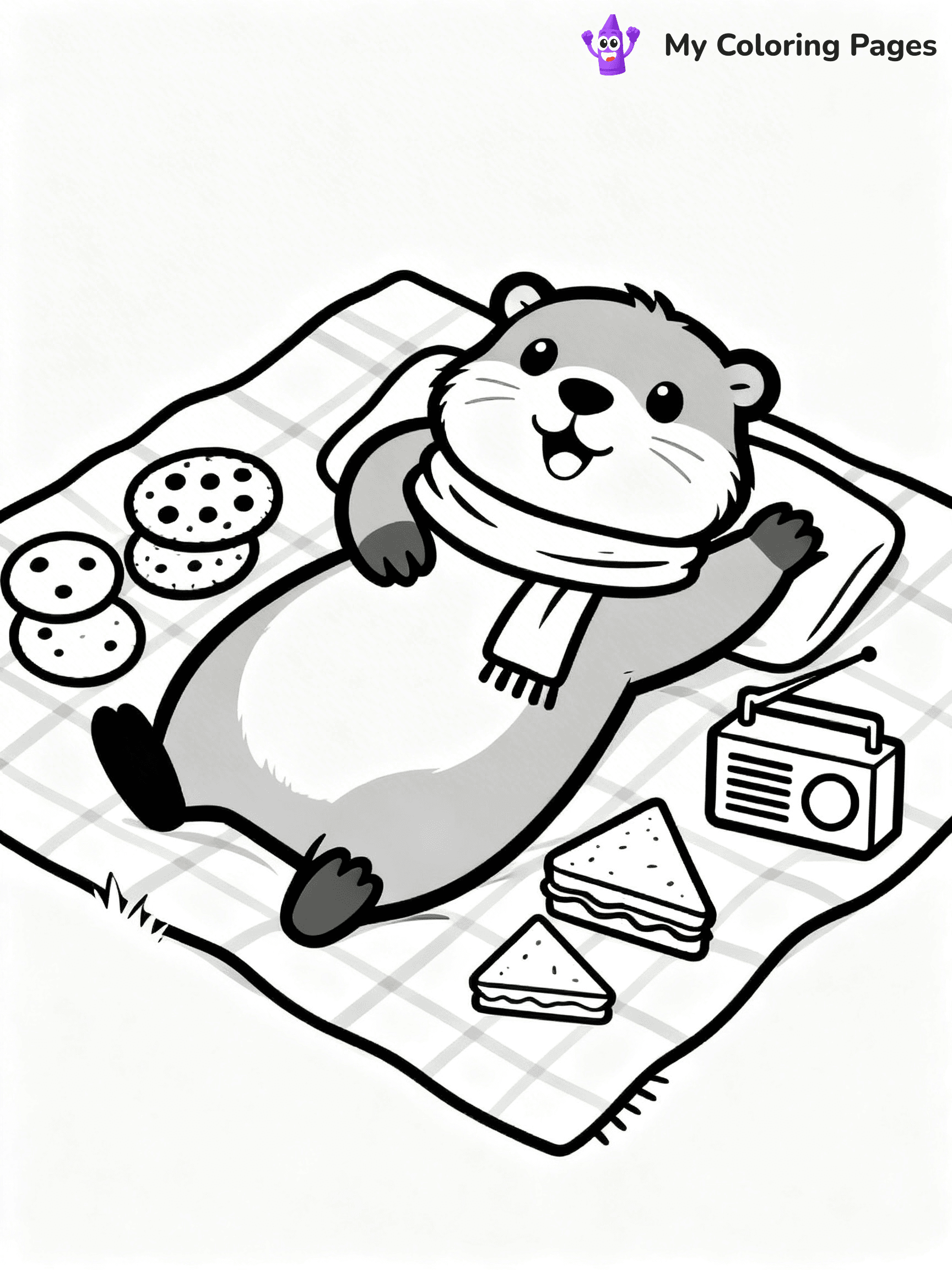 Groundhog Coloring Pages - 9