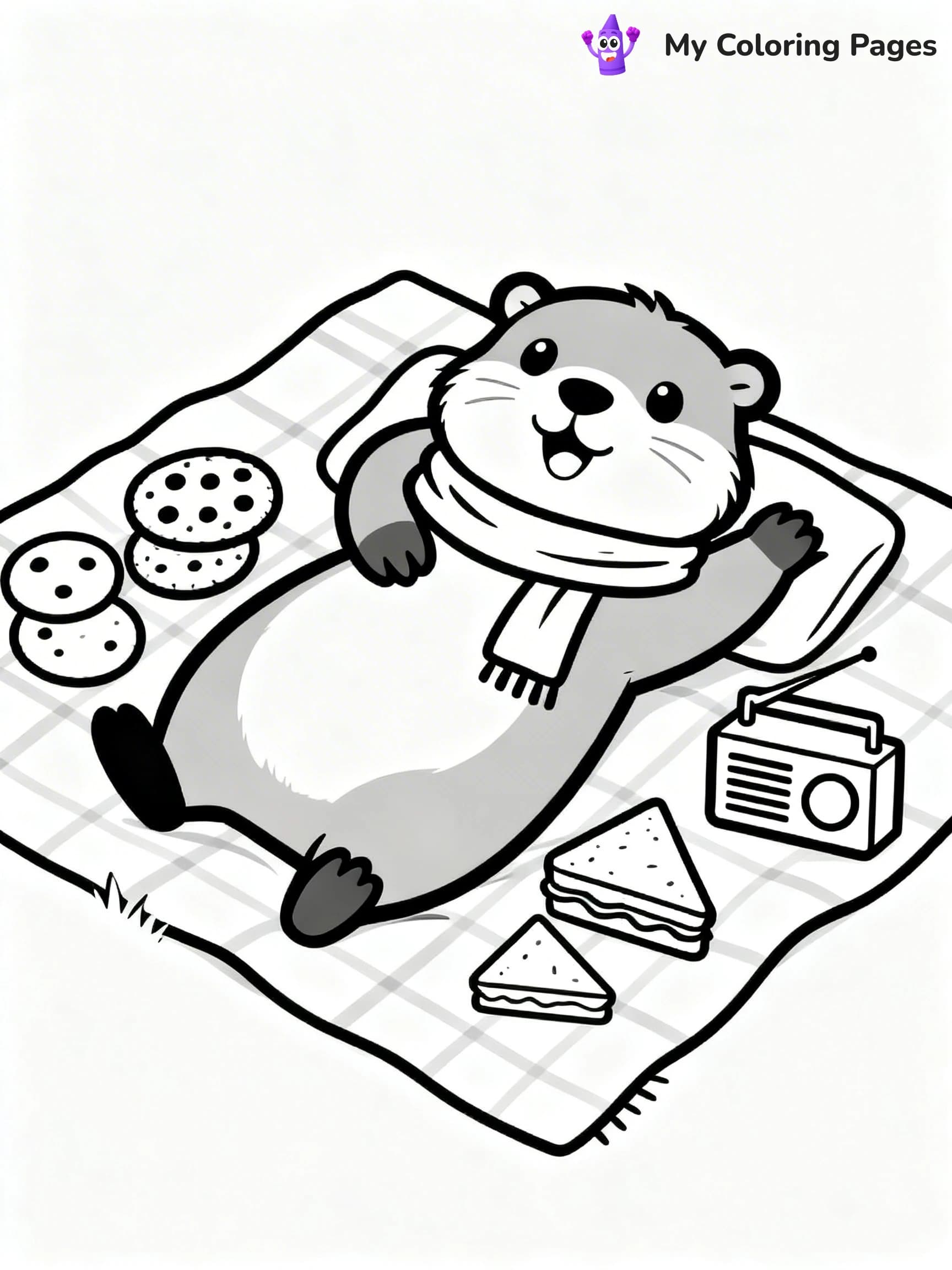Groundhog Coloring Pages - 9