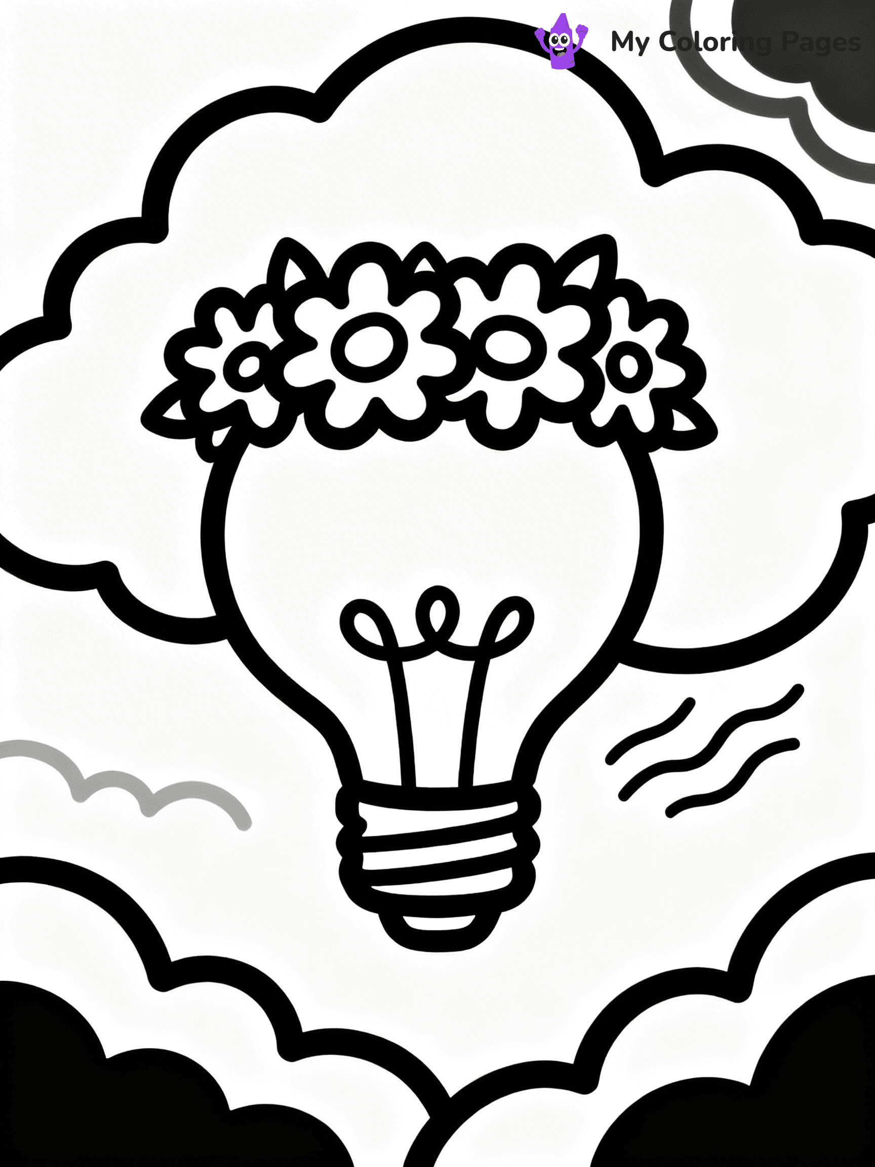 Lightbulb Coloring Pages - 24