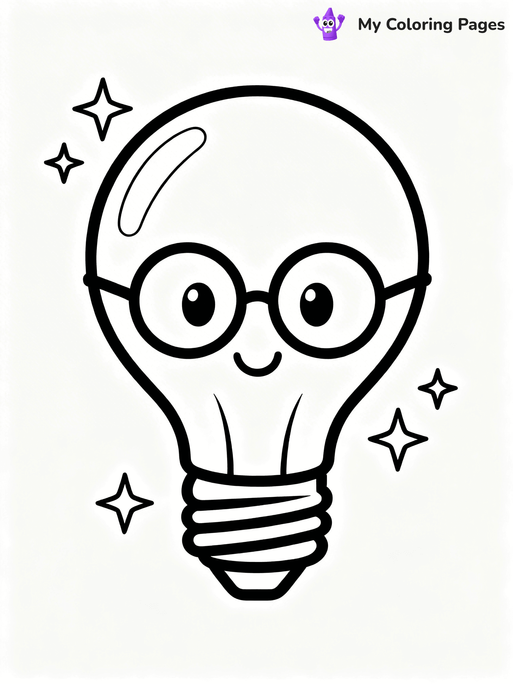 Lightbulb Coloring Pages - 23