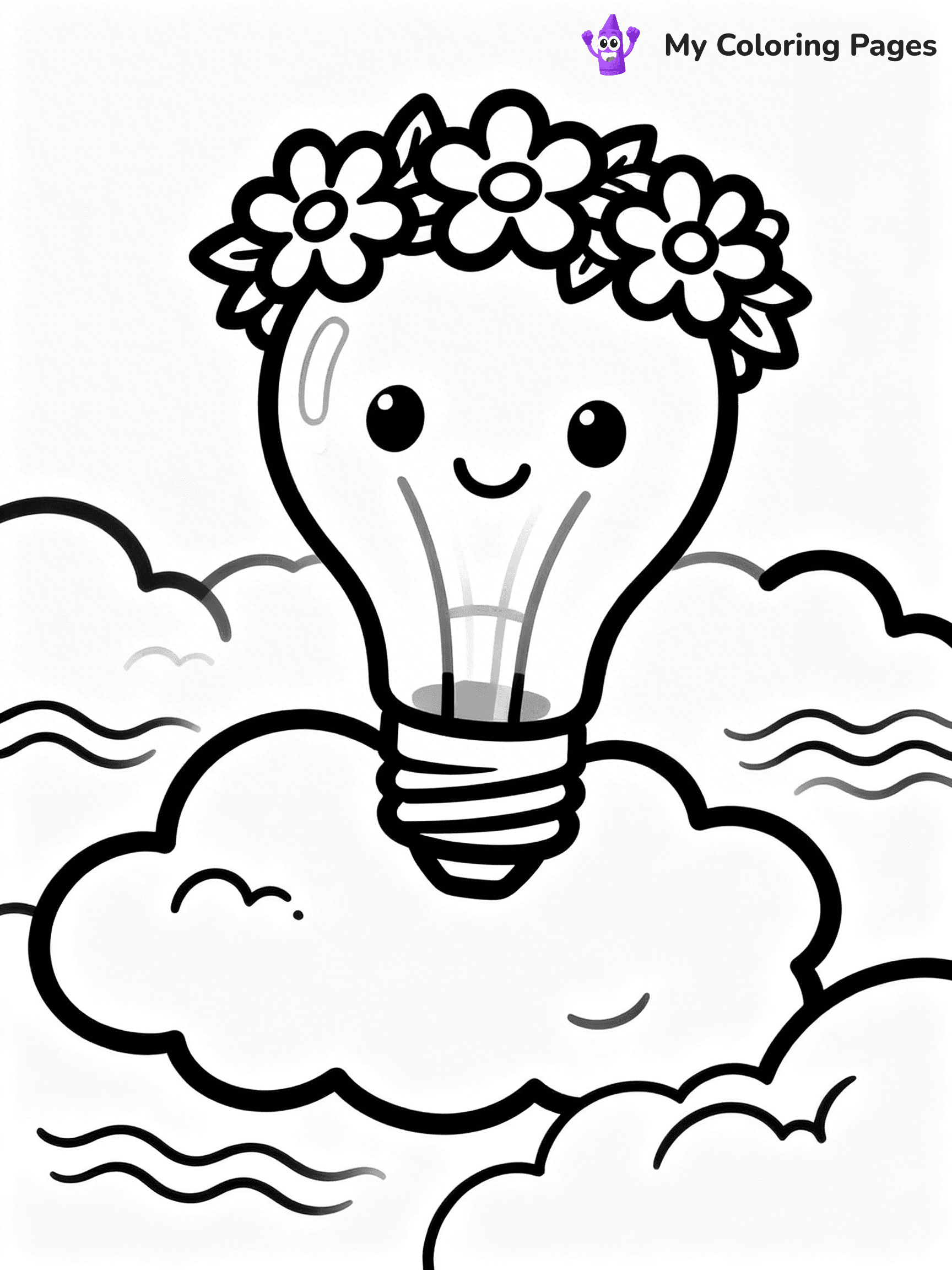 Lightbulb Coloring Pages - 22