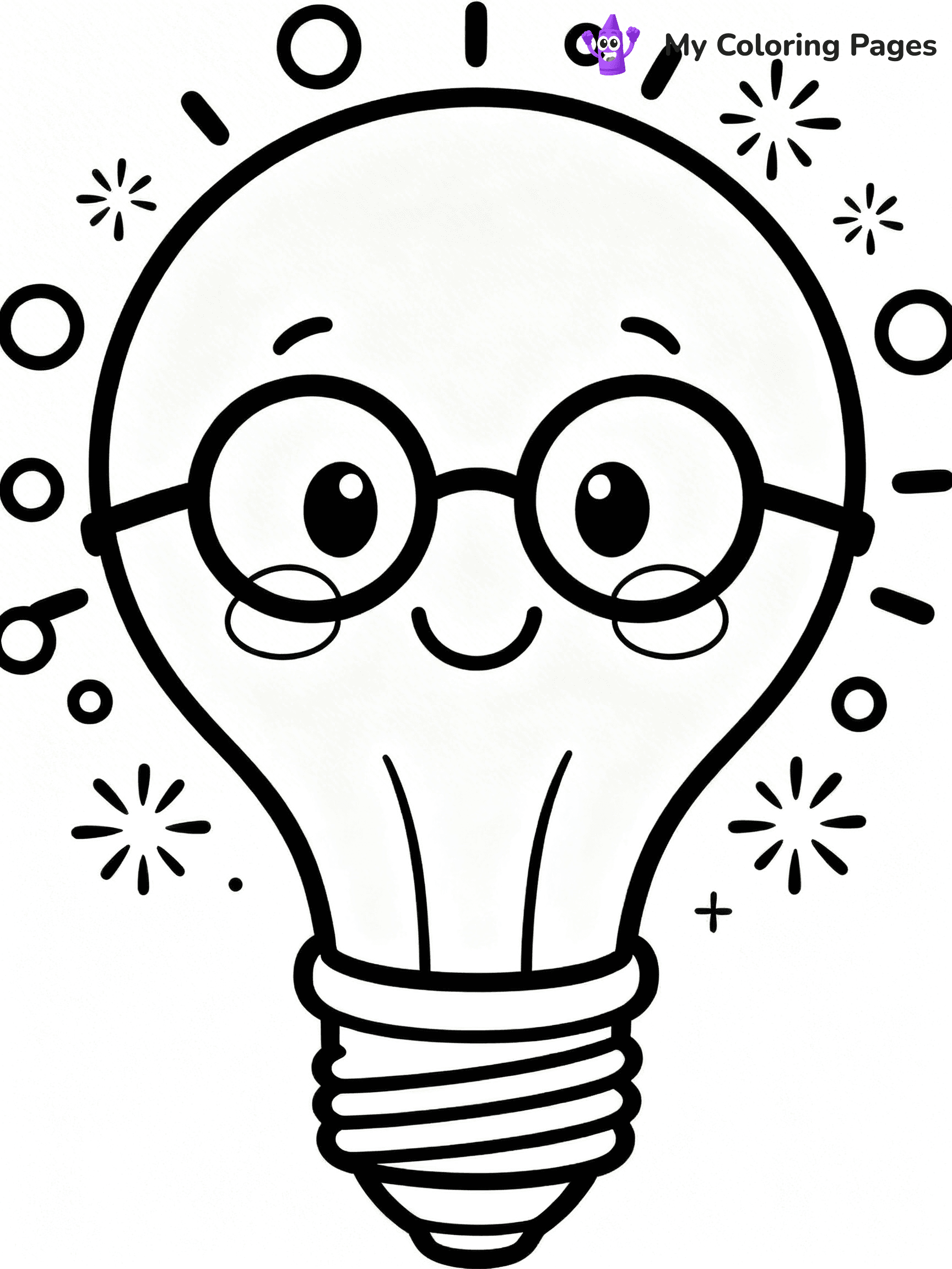 Lightbulb Coloring Pages - 21