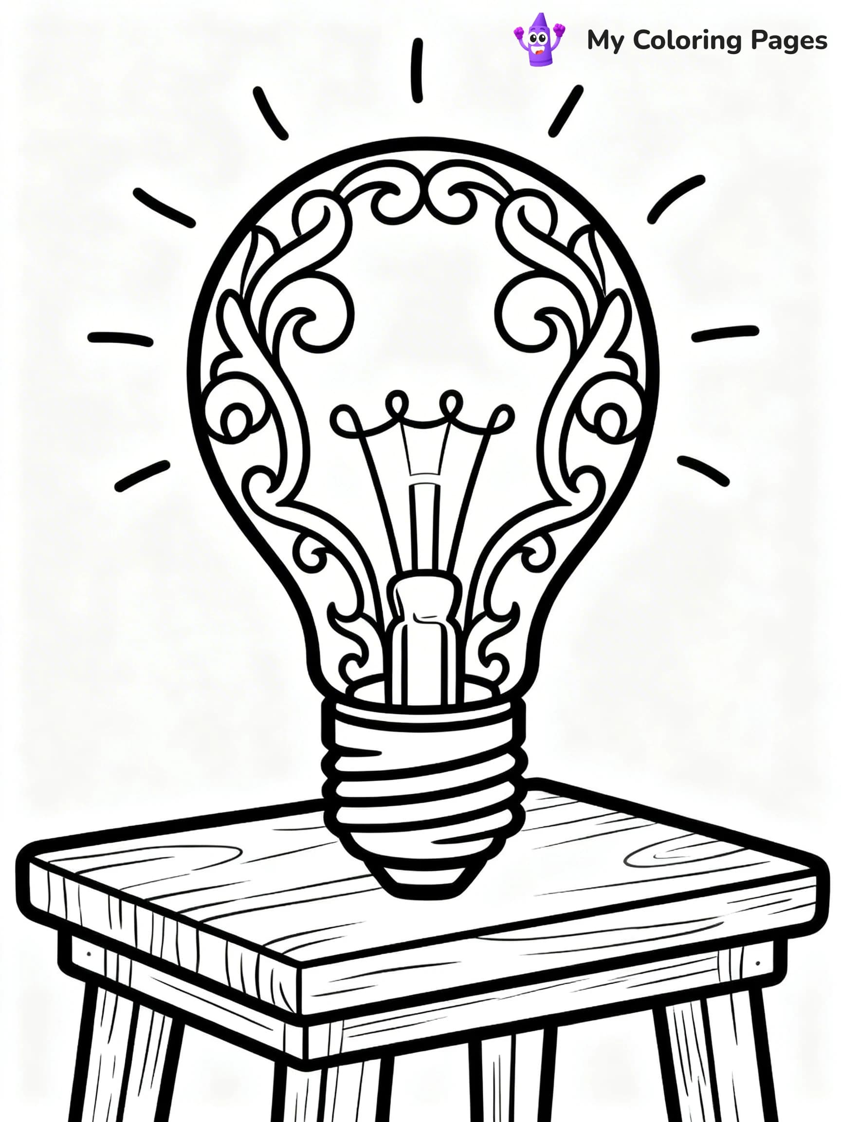 Lightbulb Coloring Pages - 19