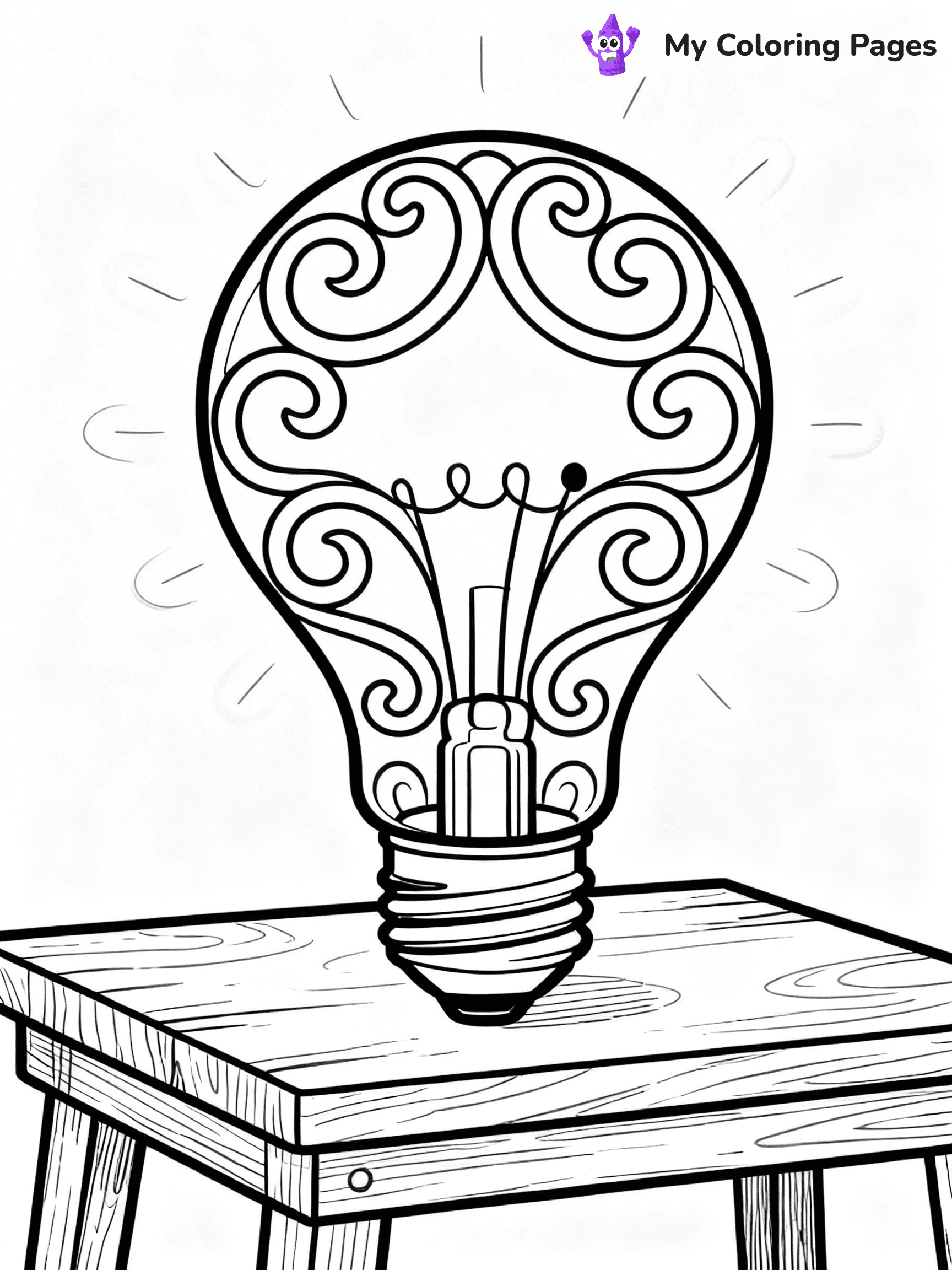 Lightbulb Coloring Pages - 16