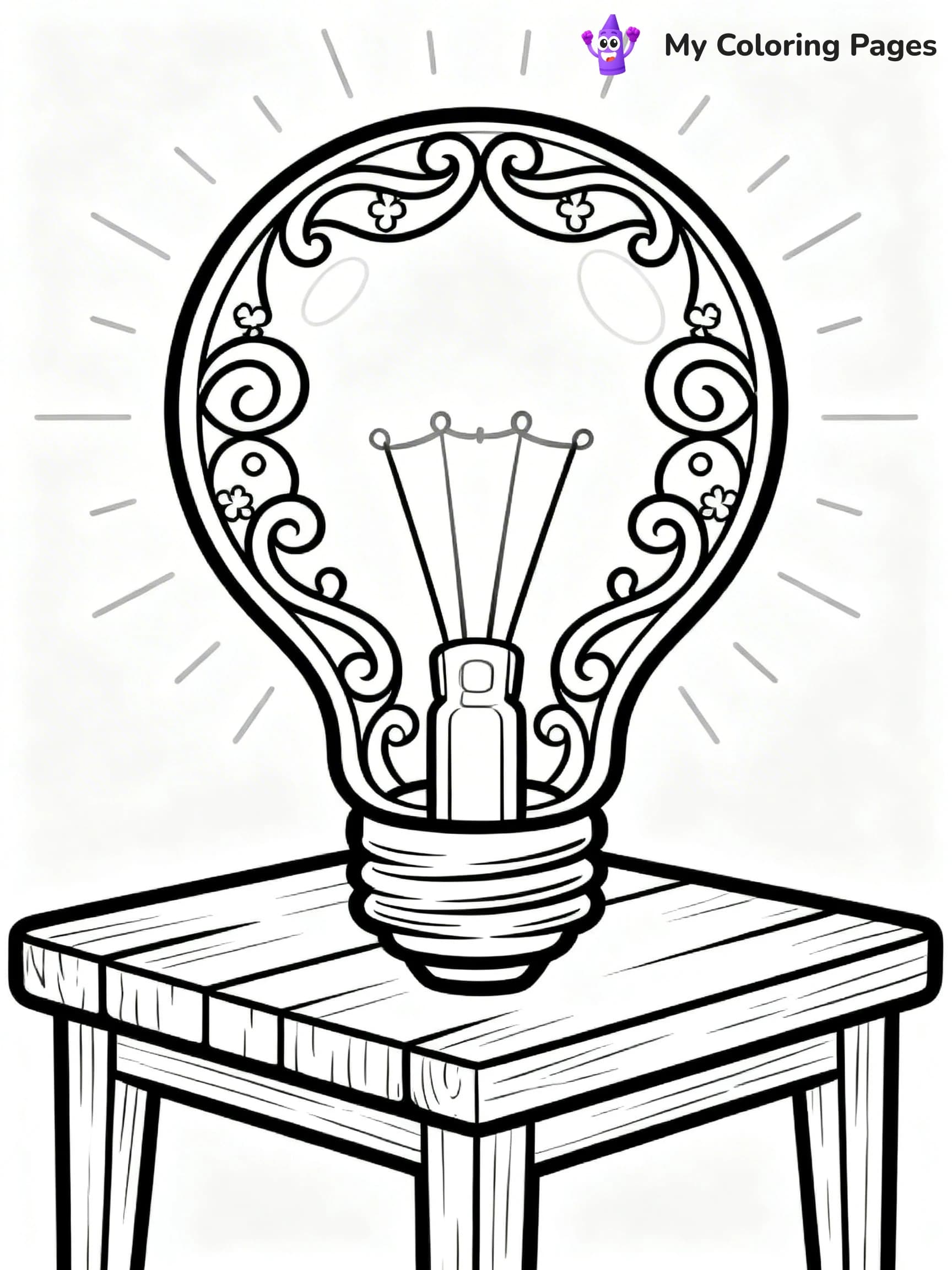 Lightbulb Coloring Pages - 15