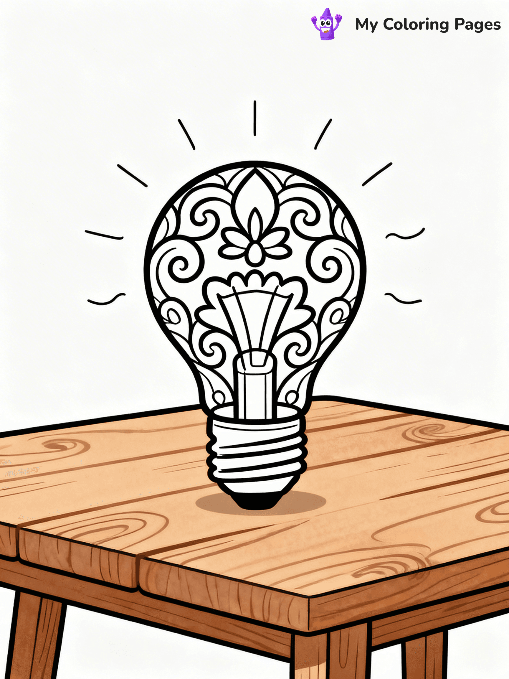 Lightbulb Coloring Pages - 14