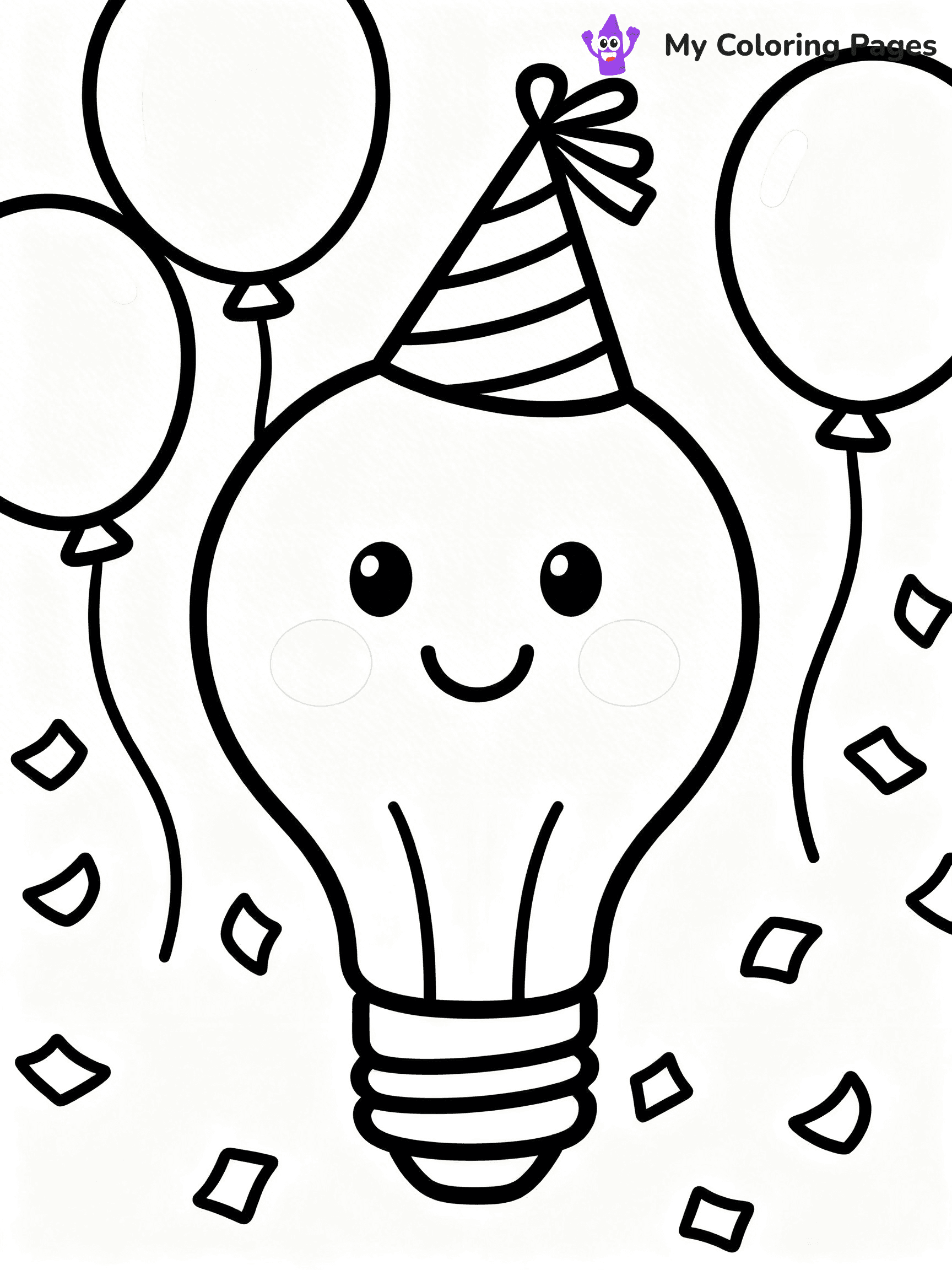 Lightbulb Coloring Pages - 4
