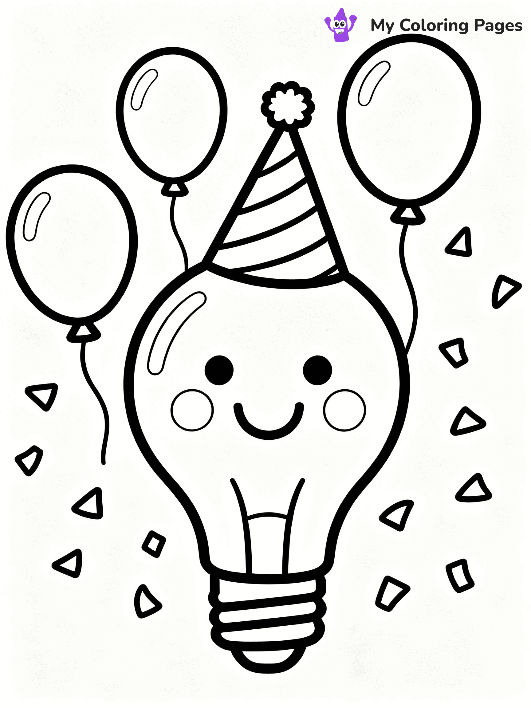 Lightbulb Coloring Pages - 3