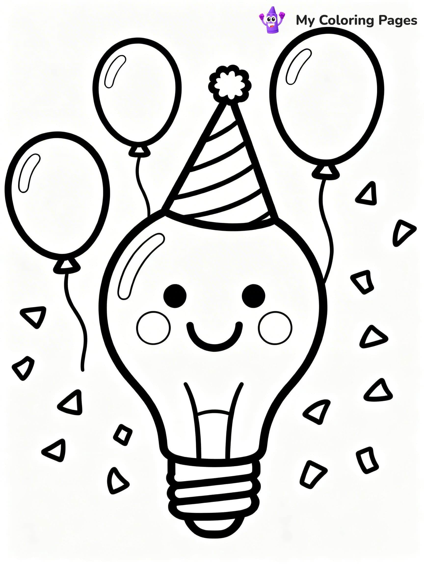 Lightbulb Coloring Pages - 3