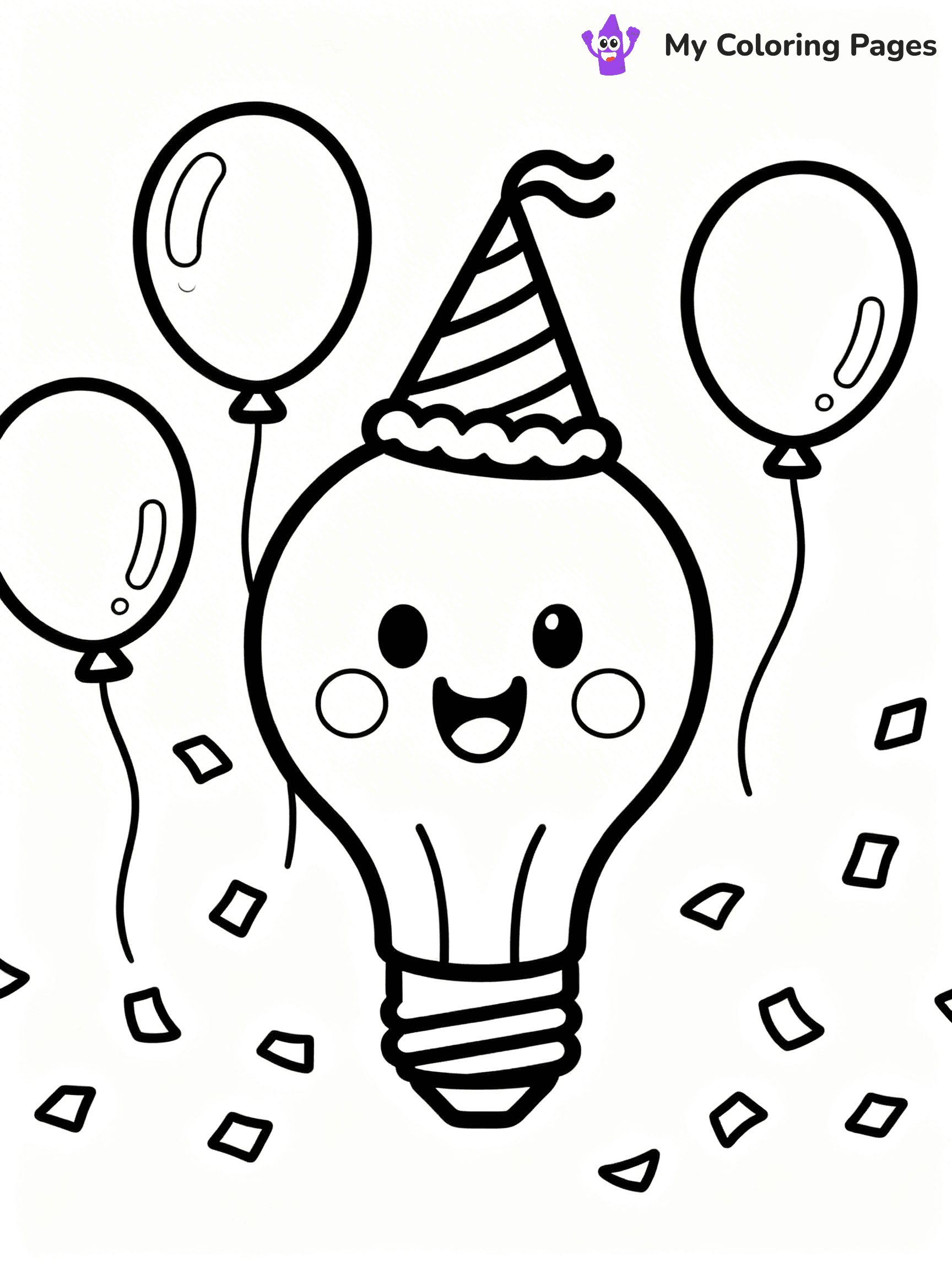 Lightbulb Coloring Pages - 2