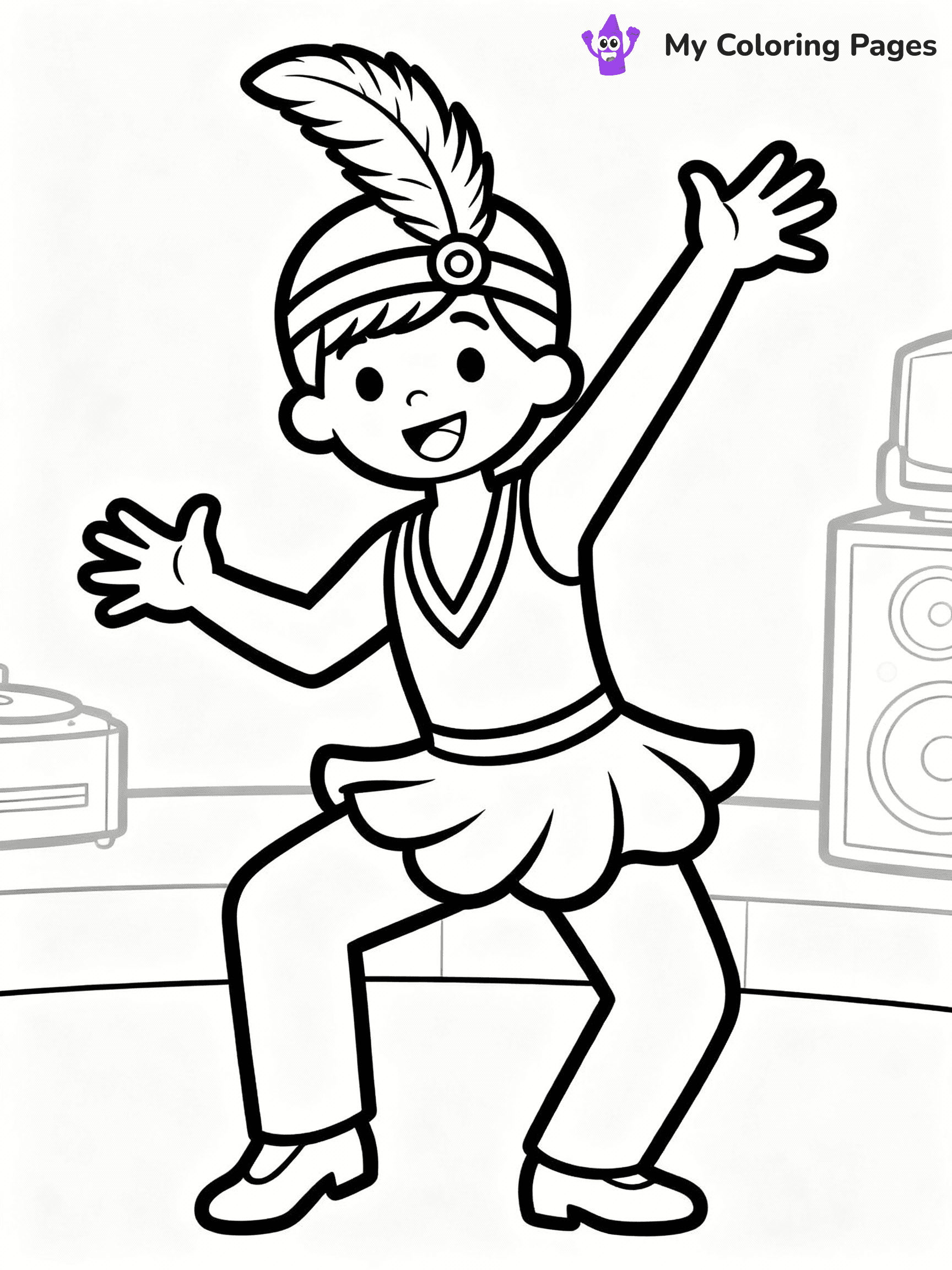 Dance Coloring Pages - 14