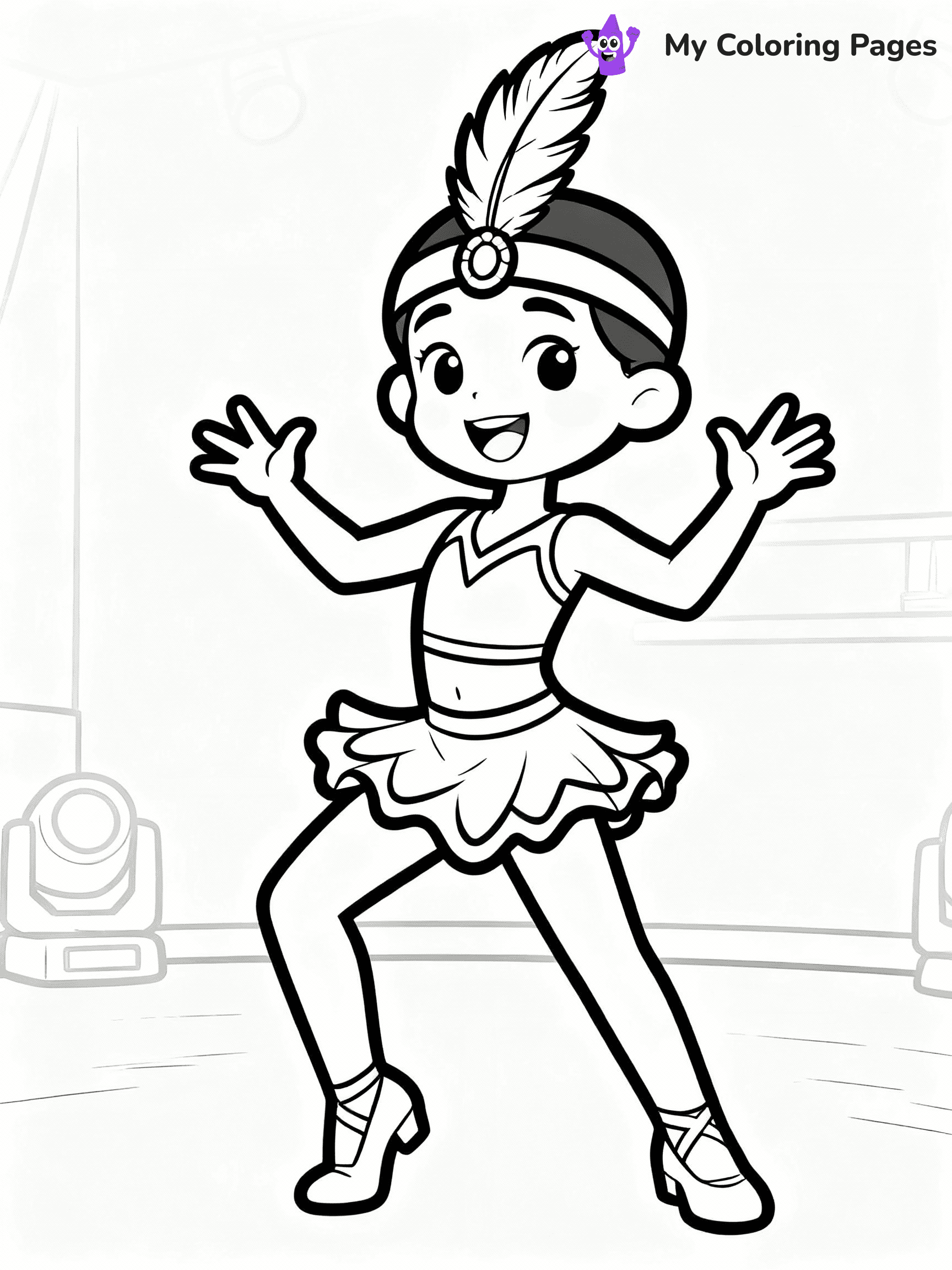 Dance Coloring Pages - 13