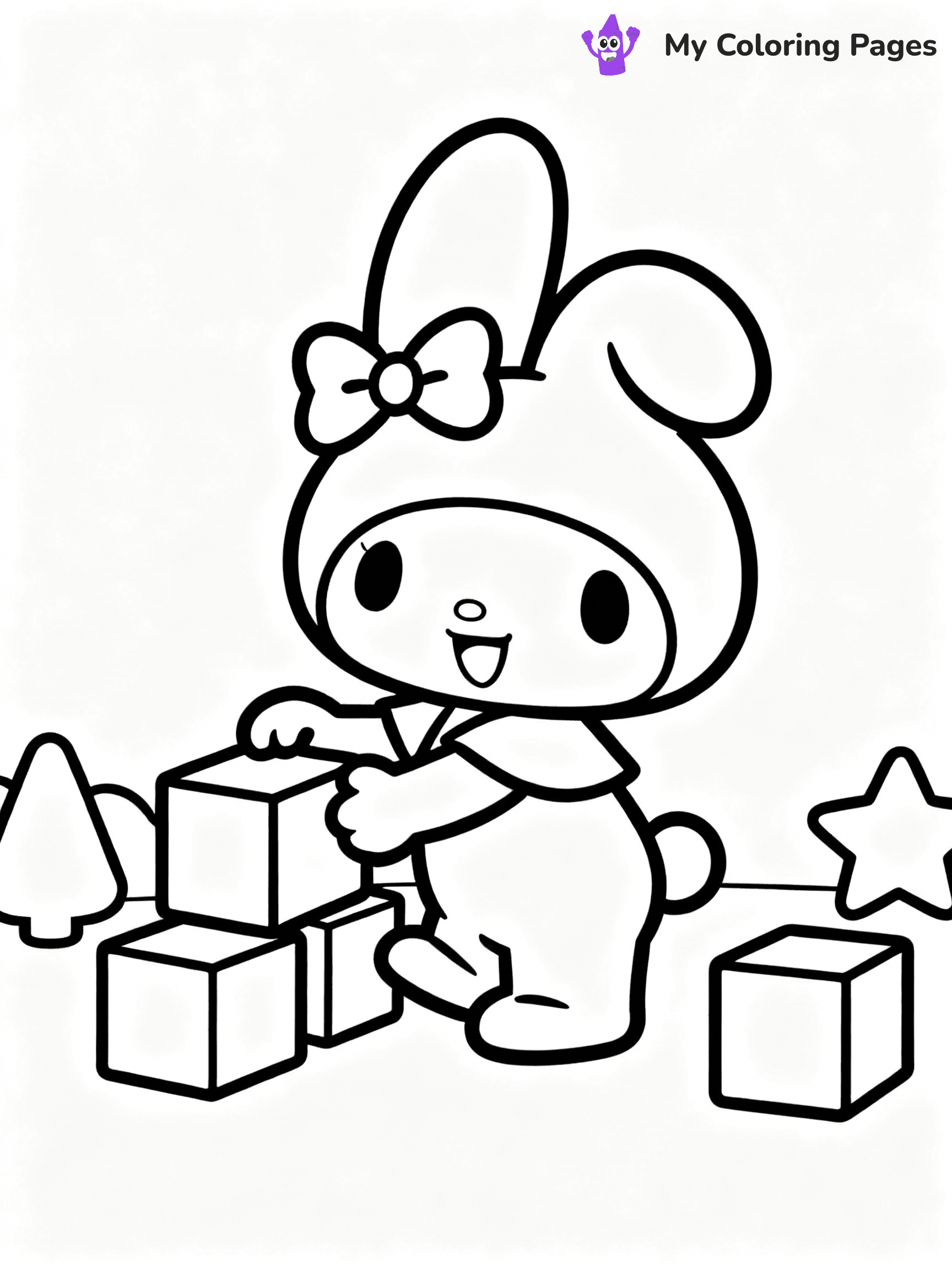 ⚠️ CRITICAL REQUIREMENT - ABSOLUTE BLACK AND WHITE ONLY ⚠️
This MUST be a BLACK AND WHITE line drawing ONLY. NO COLORS whatsoever.
- ONLY pure black lines (#000000) on pure white background (#FFFFFF)
- ABSOLUTELY NO colors, NO shading, NO gradients, NO grayscale
- If there are ANY colors in the output, the image is REJECTED
- This is a COLORING PAGE - meant to be COLORED IN by children
- The output must be UNCOLORED line art ready for coloring
⚠️ SUBJECT TO DRAW: Flat the Mouse from My Melody in Sanrio style, playing with blocks, cheerful pose, shapes around
(REMEMBER: Output must be BLACK AND WHITE line art only, NOT colored!)
# COLORING PAGE: BLACK OUTLINES ONLY - WHITE BACKGROUND MANDATORY
Create a **coloring book page** using EXACTLY two values: black lines, white space.
## NON-NEGOTIABLE BINARY RULES
- **ONLY #000000 (black) and #FFFFFF (white)** - NO other values exist
- **EVERY PIXEL = BLACK OR WHITE** - no gray/shading/antialiasing
- **WHITE BACKGROUND MANDATORY** - entire canvas stays white
- **ALL SHAPES HOLLOW** - everything is empty outlines waiting to be colored
- **FORBIDDEN:** fills, shading, gradients, patterns, textures, colors
- **NO SOLID REGIONS** - if it's not a thin line, it's wrong
## Universal Line Standards
- Black outlines ONLY - thin, uniform weight
- Every shape completely empty inside
- Closed contours suitable for coloring
- Simple flat illustration - zero depth/3D/realism
- **Style:** Whimsical Doodle Art Alley - rounded, friendly outlines (unless specified)
## Everything = Outline Only
- Characters/animals: hollow shapes
- Objects/clothing: empty contours
- Backgrounds/scenery: line work only
- Natural elements: outlined forms
- Dark/night areas: don't exist (use outlined symbols)
- Textures/patterns: convert to simple lines
## The Test
Can a child color EVERY white space with crayons? If any area is pre-filled/shaded/gray or colored in, it FAILS. Every shape must be waiting to receive color.
**FINAL OUTPUT**: Binary coloring page. Black lines define shapes. White spaces ready for coloring. Nothing else exists. No exceptions. Print-ready.
⚠️ FINAL REMINDER: Draw the subject "Flat the Mouse from My Melody in Sanrio style, playing with blocks, cheerful pose, shapes around" as BLACK AND WHITE line art. Zero colors in output.