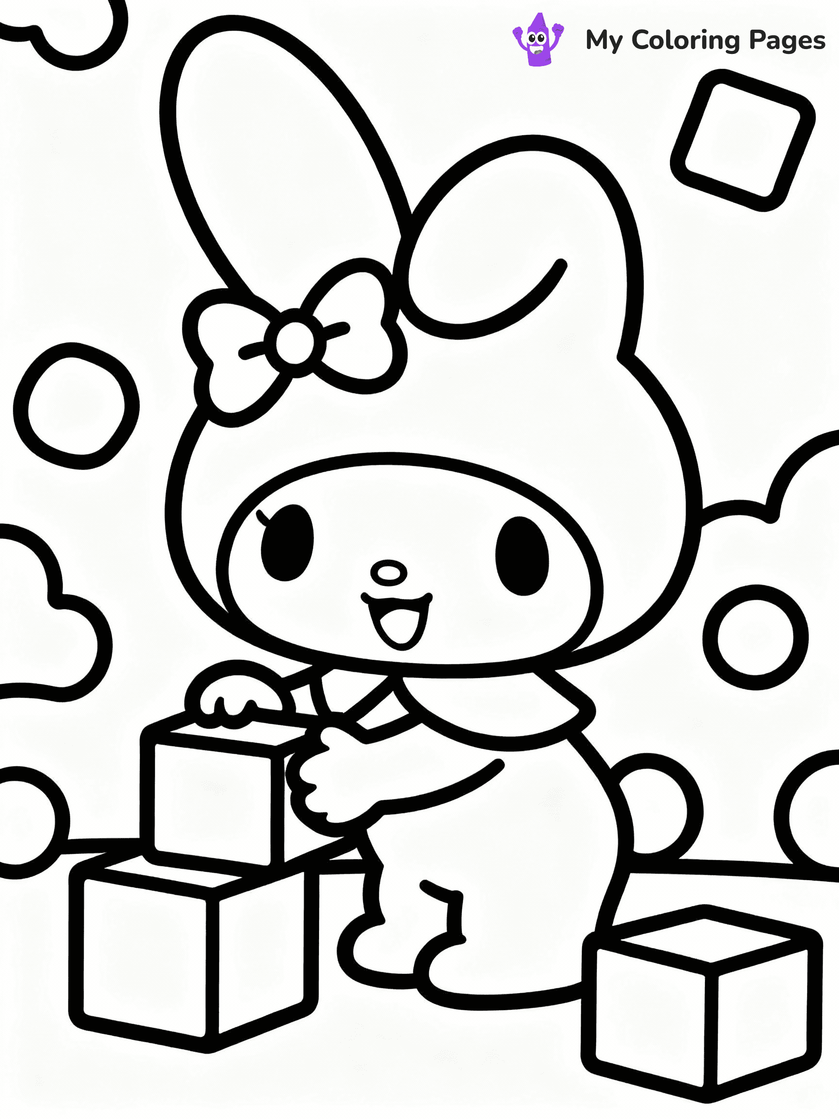 ⚠️ CRITICAL REQUIREMENT - ABSOLUTE BLACK AND WHITE ONLY ⚠️
This MUST be a BLACK AND WHITE line drawing ONLY. NO COLORS whatsoever.
- ONLY pure black lines (#000000) on pure white background (#FFFFFF)
- ABSOLUTELY NO colors, NO shading, NO gradients, NO grayscale
- If there are ANY colors in the output, the image is REJECTED
- This is a COLORING PAGE - meant to be COLORED IN by children
- The output must be UNCOLORED line art ready for coloring
⚠️ SUBJECT TO DRAW: Flat the Mouse from My Melody in Sanrio style, playing with blocks, cheerful pose, shapes around
(REMEMBER: Output must be BLACK AND WHITE line art only, NOT colored!)
# COLORING PAGE: BLACK OUTLINES ONLY - WHITE BACKGROUND MANDATORY
Create a **coloring book page** using EXACTLY two values: black lines, white space.
## NON-NEGOTIABLE BINARY RULES
- **ONLY #000000 (black) and #FFFFFF (white)** - NO other values exist
- **EVERY PIXEL = BLACK OR WHITE** - no gray/shading/antialiasing
- **WHITE BACKGROUND MANDATORY** - entire canvas stays white
- **ALL SHAPES HOLLOW** - everything is empty outlines waiting to be colored
- **FORBIDDEN:** fills, shading, gradients, patterns, textures, colors
- **NO SOLID REGIONS** - if it's not a thin line, it's wrong
## Universal Line Standards
- Black outlines ONLY - thin, uniform weight
- Every shape completely empty inside
- Closed contours suitable for coloring
- Simple flat illustration - zero depth/3D/realism
- **Style:** Whimsical Doodle Art Alley - rounded, friendly outlines (unless specified)
## Everything = Outline Only
- Characters/animals: hollow shapes
- Objects/clothing: empty contours
- Backgrounds/scenery: line work only
- Natural elements: outlined forms
- Dark/night areas: don't exist (use outlined symbols)
- Textures/patterns: convert to simple lines
## The Test
Can a child color EVERY white space with crayons? If any area is pre-filled/shaded/gray or colored in, it FAILS. Every shape must be waiting to receive color.
**FINAL OUTPUT**: Binary coloring page. Black lines define shapes. White spaces ready for coloring. Nothing else exists. No exceptions. Print-ready.
⚠️ FINAL REMINDER: Draw the subject "Flat the Mouse from My Melody in Sanrio style, playing with blocks, cheerful pose, shapes around" as BLACK AND WHITE line art. Zero colors in output.