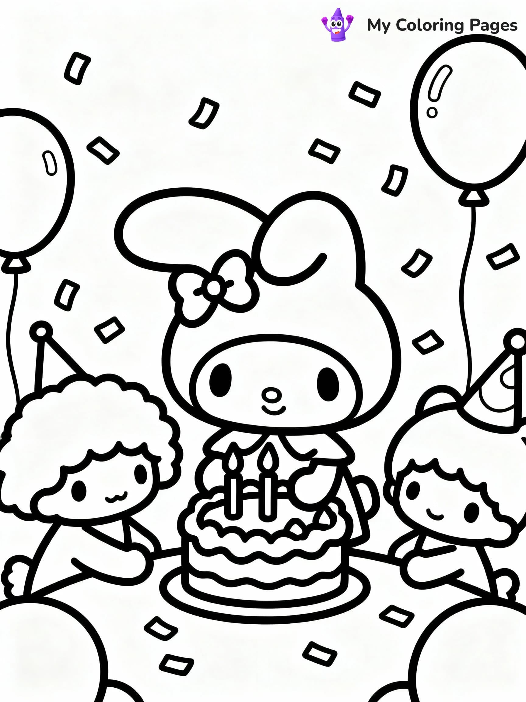 My Melody Coloring Pages - 10