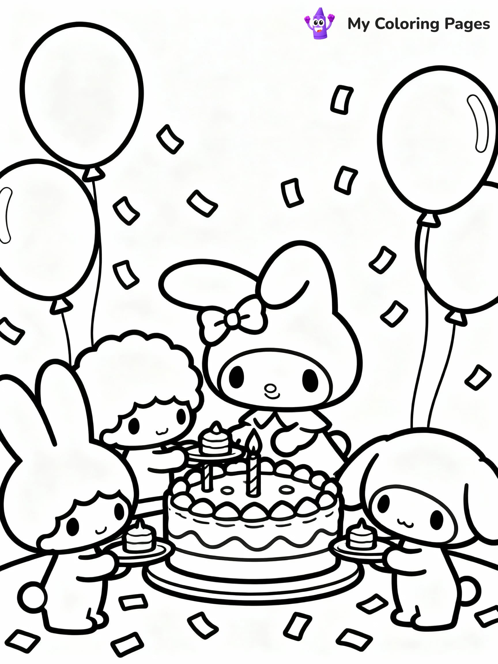 My Melody Coloring Pages - 9