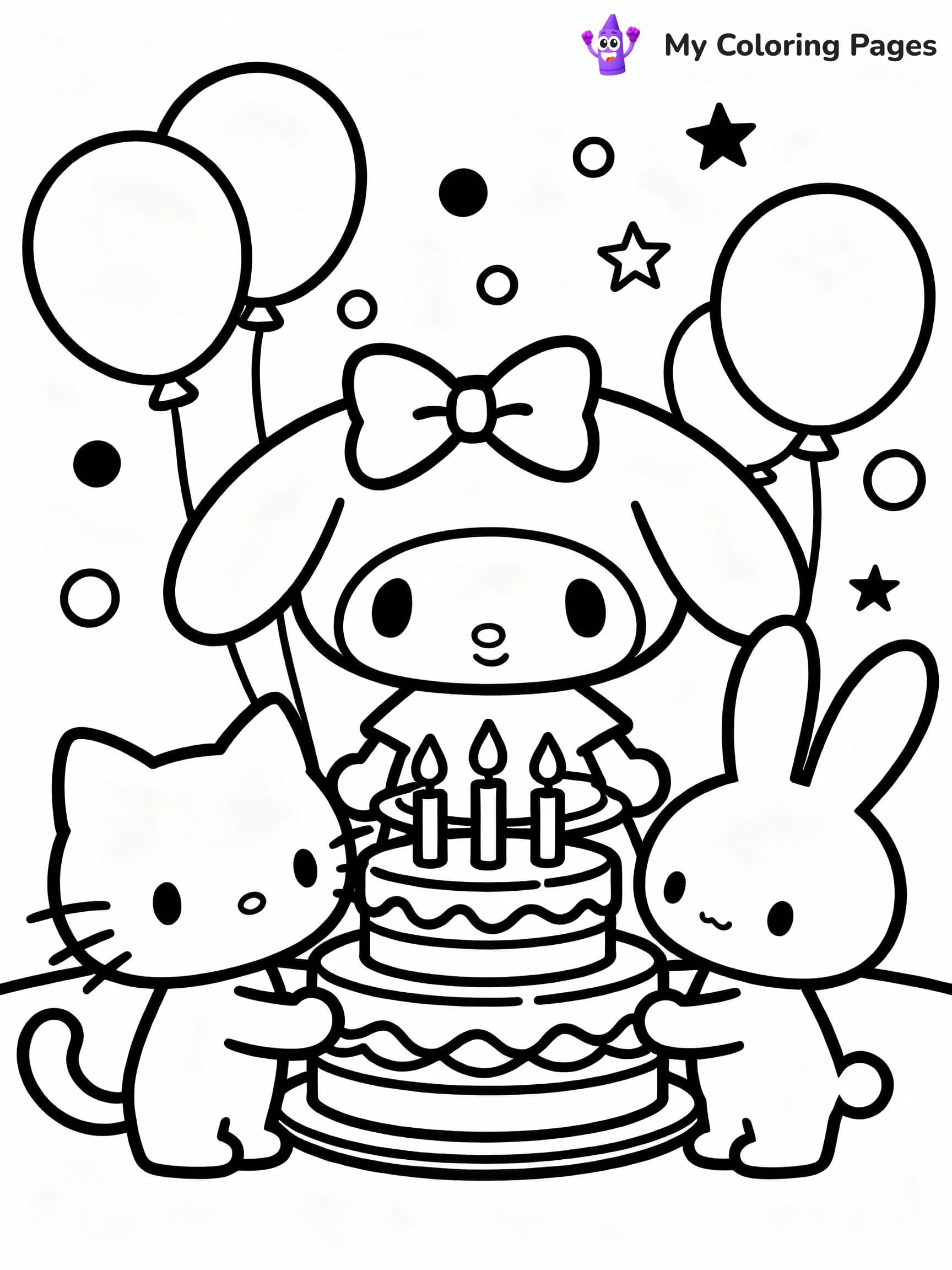My Melody Coloring Pages - 8