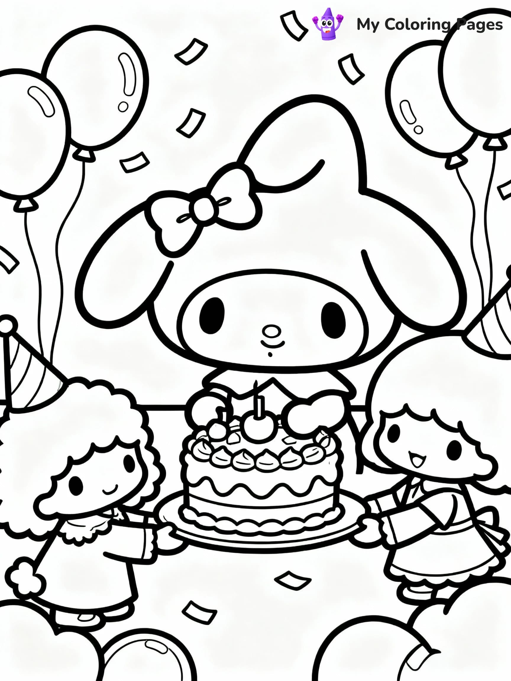 My Melody Coloring Pages - 7