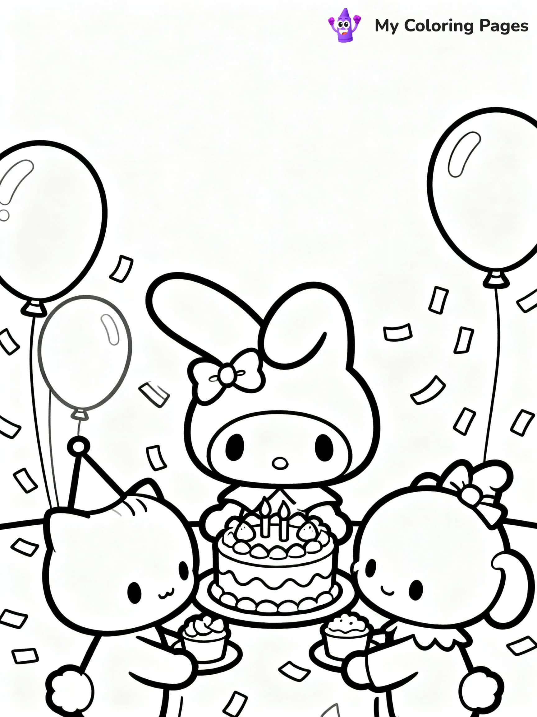 My Melody Coloring Pages - 6