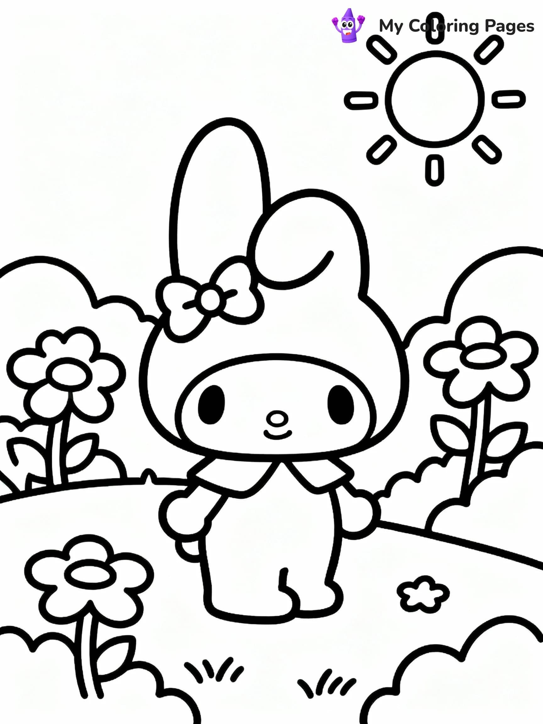 My Melody Coloring Pages - 5