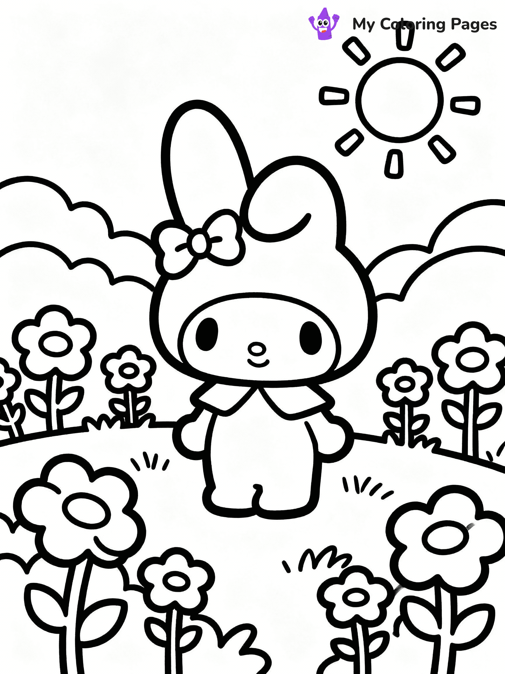 ⚠️ CRITICAL REQUIREMENT - ABSOLUTE BLACK AND WHITE ONLY ⚠️
This MUST be a BLACK AND WHITE line drawing ONLY. NO COLORS whatsoever.
- ONLY pure black lines (#000000) on pure white background (#FFFFFF)
- ABSOLUTELY NO colors, NO shading, NO gradients, NO grayscale
- If there are ANY colors in the output, the image is REJECTED
- This is a COLORING PAGE - meant to be COLORED IN by children
- The output must be UNCOLORED line art ready for coloring
⚠️ SUBJECT TO DRAW: My Melody from My Melody in Sanrio style, enjoying sunny day in Mari Land, flowers blooming, sun shining
(REMEMBER: Output must be BLACK AND WHITE line art only, NOT colored!)
# COLORING PAGE: BLACK OUTLINES ONLY - WHITE BACKGROUND MANDATORY
Create a **coloring book page** using EXACTLY two values: black lines, white space.
## NON-NEGOTIABLE BINARY RULES
- **ONLY #000000 (black) and #FFFFFF (white)** - NO other values exist
- **EVERY PIXEL = BLACK OR WHITE** - no gray/shading/antialiasing
- **WHITE BACKGROUND MANDATORY** - entire canvas stays white
- **ALL SHAPES HOLLOW** - everything is empty outlines waiting to be colored
- **FORBIDDEN:** fills, shading, gradients, patterns, textures, colors
- **NO SOLID REGIONS** - if it's not a thin line, it's wrong
## Universal Line Standards
- Black outlines ONLY - thin, uniform weight
- Every shape completely empty inside
- Closed contours suitable for coloring
- Simple flat illustration - zero depth/3D/realism
- **Style:** Whimsical Doodle Art Alley - rounded, friendly outlines (unless specified)
## Everything = Outline Only
- Characters/animals: hollow shapes
- Objects/clothing: empty contours
- Backgrounds/scenery: line work only
- Natural elements: outlined forms
- Dark/night areas: don't exist (use outlined symbols)
- Textures/patterns: convert to simple lines
## The Test
Can a child color EVERY white space with crayons? If any area is pre-filled/shaded/gray or colored in, it FAILS. Every shape must be waiting to receive color.
**FINAL OUTPUT**: Binary coloring page. Black lines define shapes. White spaces ready for coloring. Nothing else exists. No exceptions. Print-ready.
⚠️ FINAL REMINDER: Draw the subject "My Melody from My Melody in Sanrio style, enjoying sunny day in Mari Land, flowers blooming, sun shining" as BLACK AND WHITE line art. Zero colors in output.