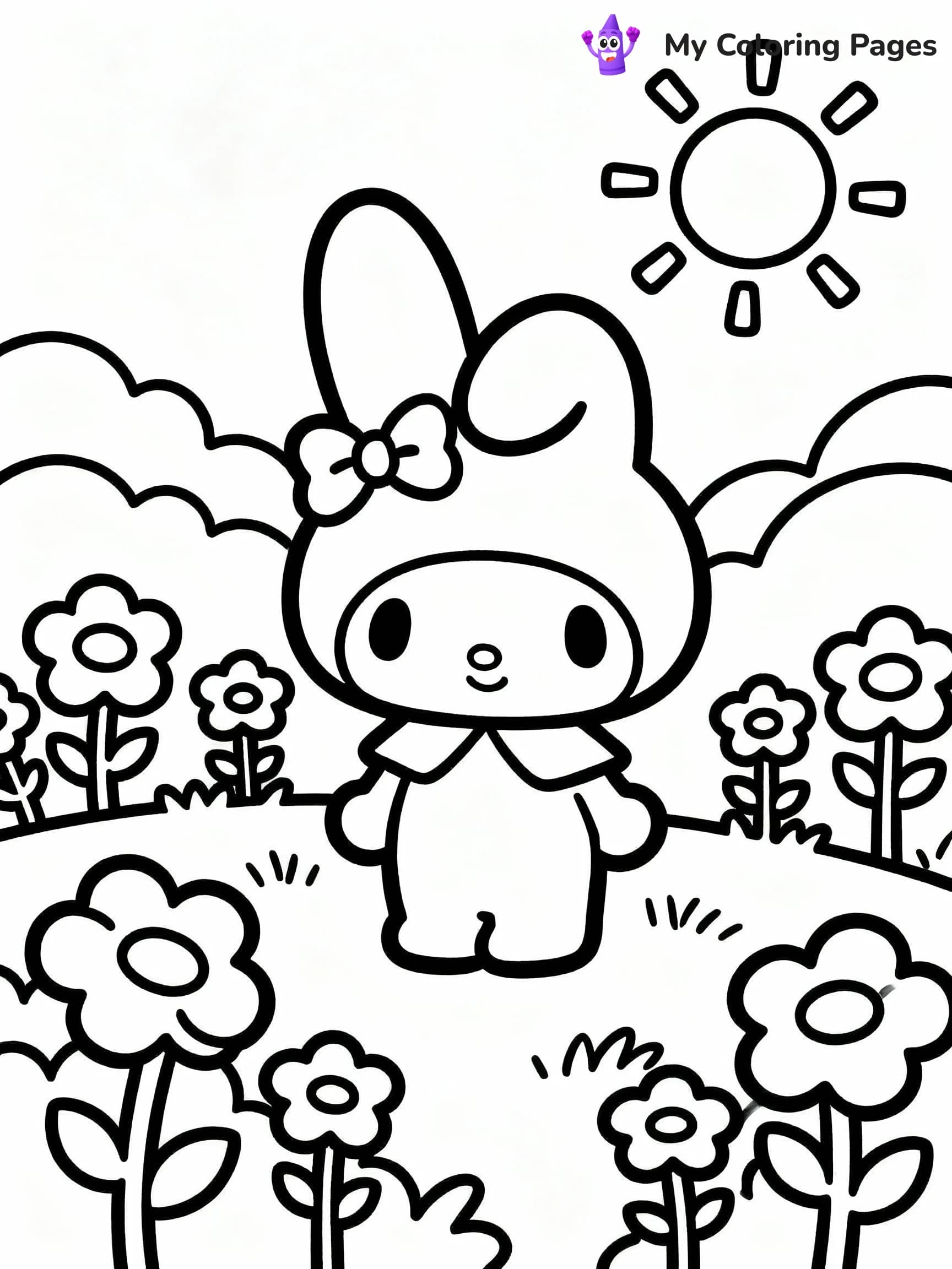My Melody Coloring Pages - 4