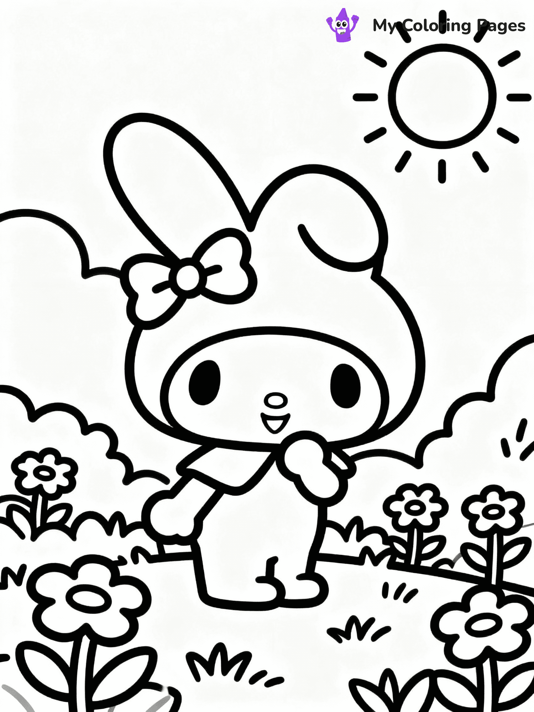⚠️ CRITICAL REQUIREMENT - ABSOLUTE BLACK AND WHITE ONLY ⚠️
This MUST be a BLACK AND WHITE line drawing ONLY. NO COLORS whatsoever.
- ONLY pure black lines (#000000) on pure white background (#FFFFFF)
- ABSOLUTELY NO colors, NO shading, NO gradients, NO grayscale
- If there are ANY colors in the output, the image is REJECTED
- This is a COLORING PAGE - meant to be COLORED IN by children
- The output must be UNCOLORED line art ready for coloring
⚠️ SUBJECT TO DRAW: My Melody from My Melody in Sanrio style, enjoying sunny day in Mari Land, flowers blooming, sun shining
(REMEMBER: Output must be BLACK AND WHITE line art only, NOT colored!)
# COLORING PAGE: BLACK OUTLINES ONLY - WHITE BACKGROUND MANDATORY
Create a **coloring book page** using EXACTLY two values: black lines, white space.
## NON-NEGOTIABLE BINARY RULES
- **ONLY #000000 (black) and #FFFFFF (white)** - NO other values exist
- **EVERY PIXEL = BLACK OR WHITE** - no gray/shading/antialiasing
- **WHITE BACKGROUND MANDATORY** - entire canvas stays white
- **ALL SHAPES HOLLOW** - everything is empty outlines waiting to be colored
- **FORBIDDEN:** fills, shading, gradients, patterns, textures, colors
- **NO SOLID REGIONS** - if it's not a thin line, it's wrong
## Universal Line Standards
- Black outlines ONLY - thin, uniform weight
- Every shape completely empty inside
- Closed contours suitable for coloring
- Simple flat illustration - zero depth/3D/realism
- **Style:** Whimsical Doodle Art Alley - rounded, friendly outlines (unless specified)
## Everything = Outline Only
- Characters/animals: hollow shapes
- Objects/clothing: empty contours
- Backgrounds/scenery: line work only
- Natural elements: outlined forms
- Dark/night areas: don't exist (use outlined symbols)
- Textures/patterns: convert to simple lines
## The Test
Can a child color EVERY white space with crayons? If any area is pre-filled/shaded/gray or colored in, it FAILS. Every shape must be waiting to receive color.
**FINAL OUTPUT**: Binary coloring page. Black lines define shapes. White spaces ready for coloring. Nothing else exists. No exceptions. Print-ready.
⚠️ FINAL REMINDER: Draw the subject "My Melody from My Melody in Sanrio style, enjoying sunny day in Mari Land, flowers blooming, sun shining" as BLACK AND WHITE line art. Zero colors in output.