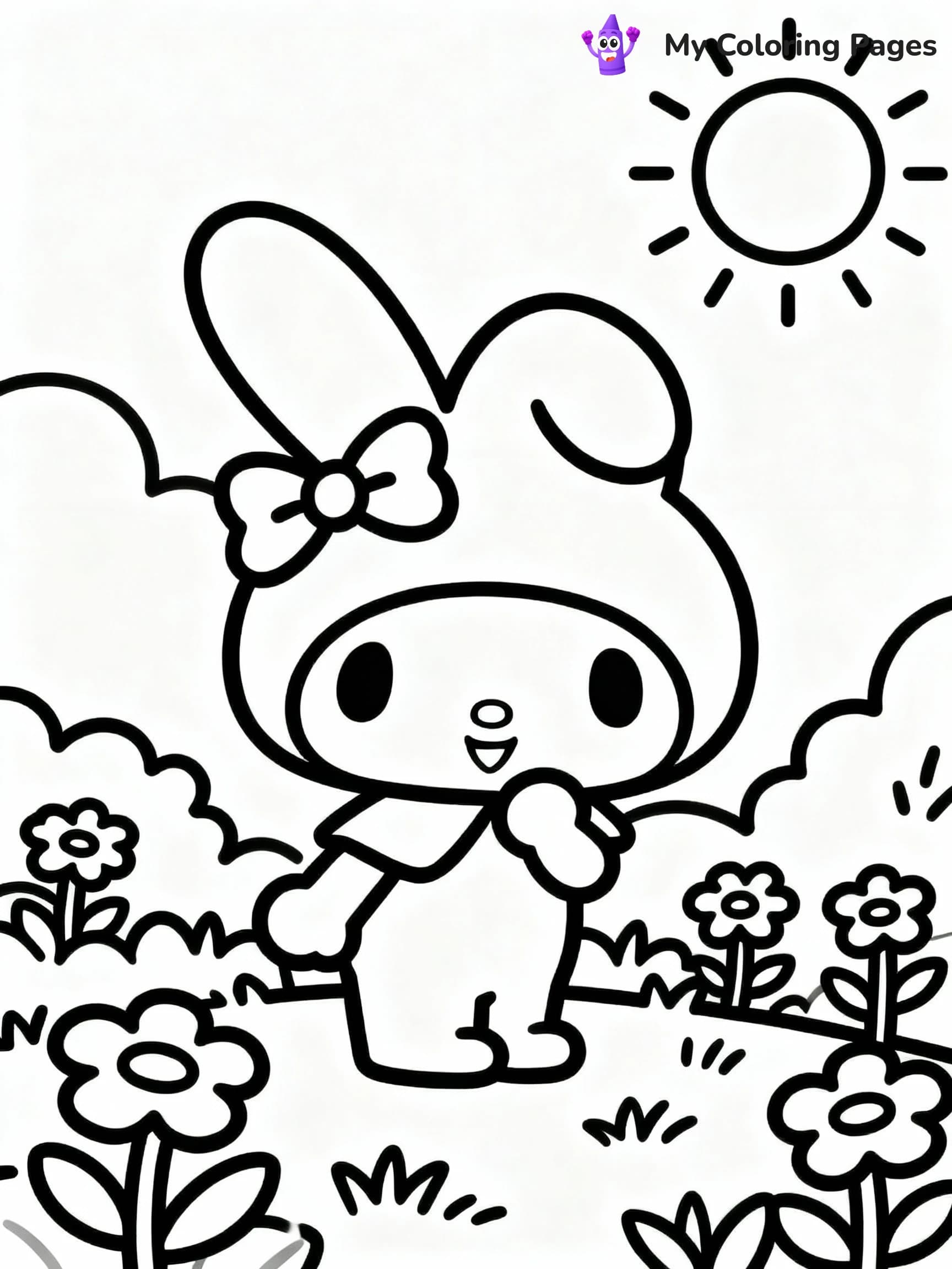 My Melody Coloring Pages - 2