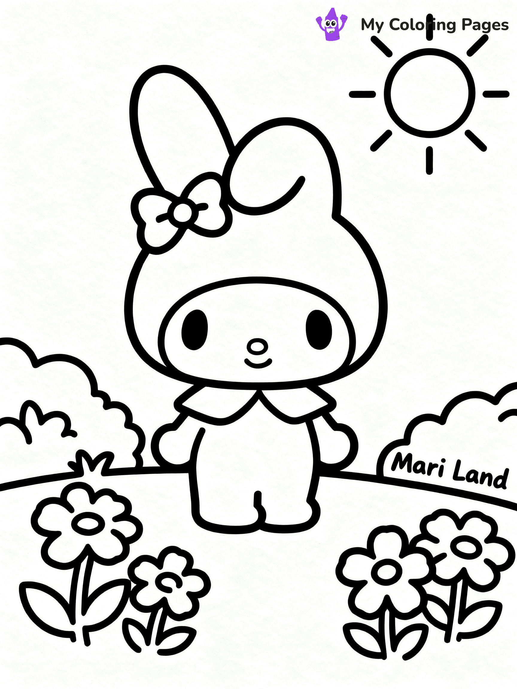 ⚠️ CRITICAL REQUIREMENT - ABSOLUTE BLACK AND WHITE ONLY ⚠️
This MUST be a BLACK AND WHITE line drawing ONLY. NO COLORS whatsoever.
- ONLY pure black lines (#000000) on pure white background (#FFFFFF)
- ABSOLUTELY NO colors, NO shading, NO gradients, NO grayscale
- If there are ANY colors in the output, the image is REJECTED
- This is a COLORING PAGE - meant to be COLORED IN by children
- The output must be UNCOLORED line art ready for coloring
⚠️ SUBJECT TO DRAW: My Melody from My Melody in Sanrio style, enjoying sunny day in Mari Land, flowers blooming, sun shining
(REMEMBER: Output must be BLACK AND WHITE line art only, NOT colored!)
# COLORING PAGE: BLACK OUTLINES ONLY - WHITE BACKGROUND MANDATORY
Create a **coloring book page** using EXACTLY two values: black lines, white space.
## NON-NEGOTIABLE BINARY RULES
- **ONLY #000000 (black) and #FFFFFF (white)** - NO other values exist
- **EVERY PIXEL = BLACK OR WHITE** - no gray/shading/antialiasing
- **WHITE BACKGROUND MANDATORY** - entire canvas stays white
- **ALL SHAPES HOLLOW** - everything is empty outlines waiting to be colored
- **FORBIDDEN:** fills, shading, gradients, patterns, textures, colors
- **NO SOLID REGIONS** - if it's not a thin line, it's wrong
## Universal Line Standards
- Black outlines ONLY - thin, uniform weight
- Every shape completely empty inside
- Closed contours suitable for coloring
- Simple flat illustration - zero depth/3D/realism
- **Style:** Whimsical Doodle Art Alley - rounded, friendly outlines (unless specified)
## Everything = Outline Only
- Characters/animals: hollow shapes
- Objects/clothing: empty contours
- Backgrounds/scenery: line work only
- Natural elements: outlined forms
- Dark/night areas: don't exist (use outlined symbols)
- Textures/patterns: convert to simple lines
## The Test
Can a child color EVERY white space with crayons? If any area is pre-filled/shaded/gray or colored in, it FAILS. Every shape must be waiting to receive color.
**FINAL OUTPUT**: Binary coloring page. Black lines define shapes. White spaces ready for coloring. Nothing else exists. No exceptions. Print-ready.
⚠️ FINAL REMINDER: Draw the subject "My Melody from My Melody in Sanrio style, enjoying sunny day in Mari Land, flowers blooming, sun shining" as BLACK AND WHITE line art. Zero colors in output.