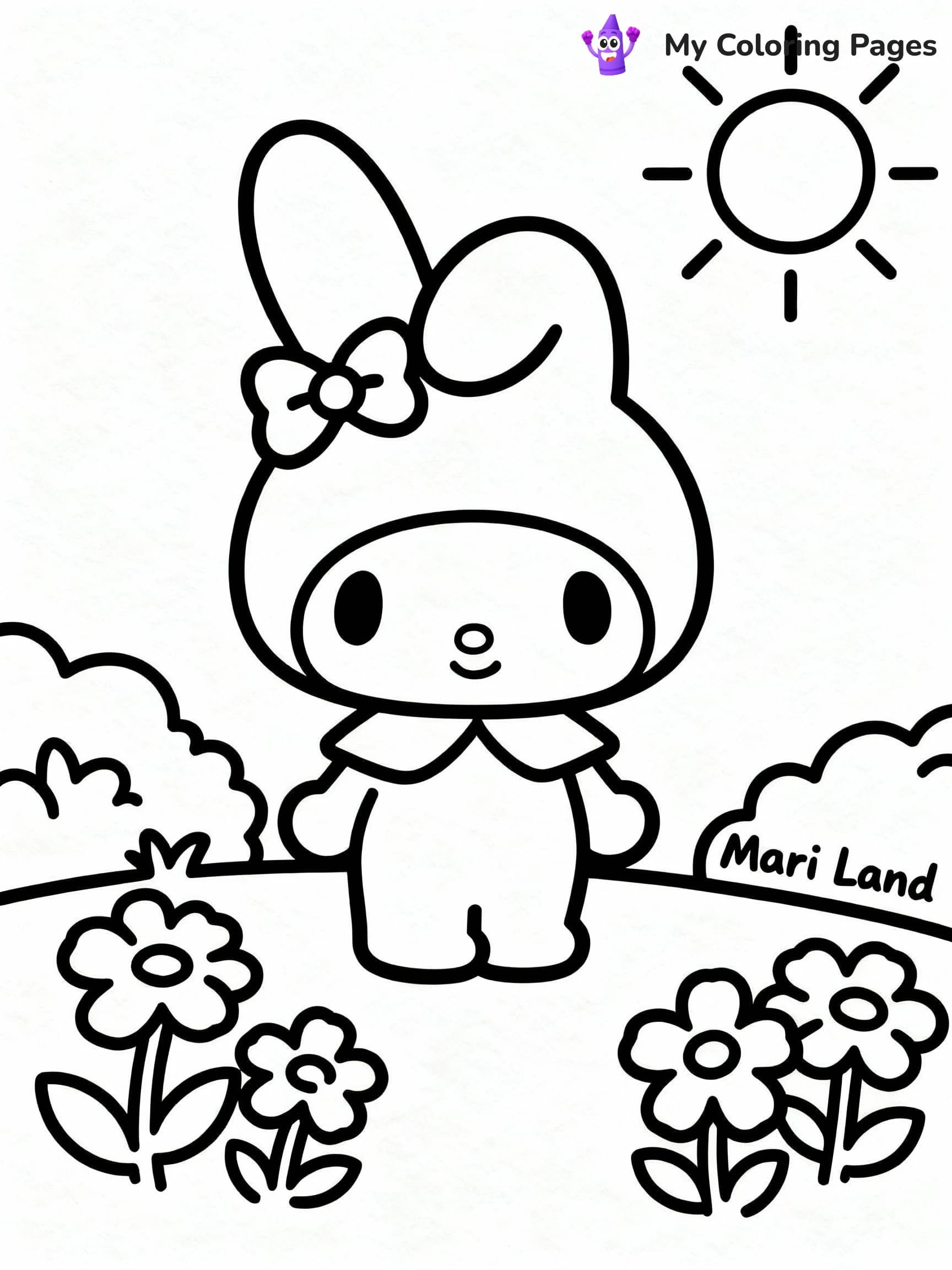 My Melody Coloring Pages - 1