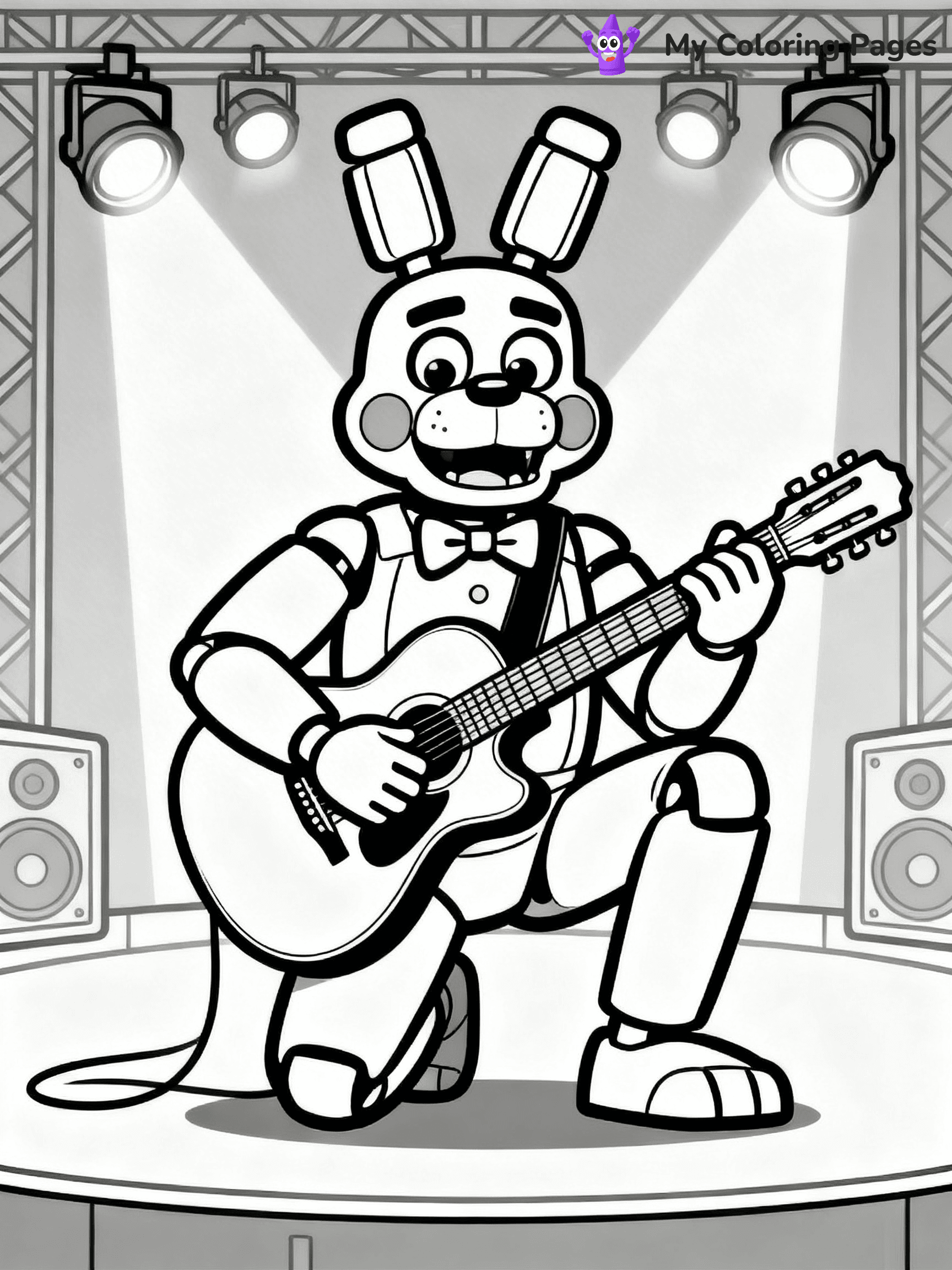 Bonnie Fnaf Coloring Pages - 38