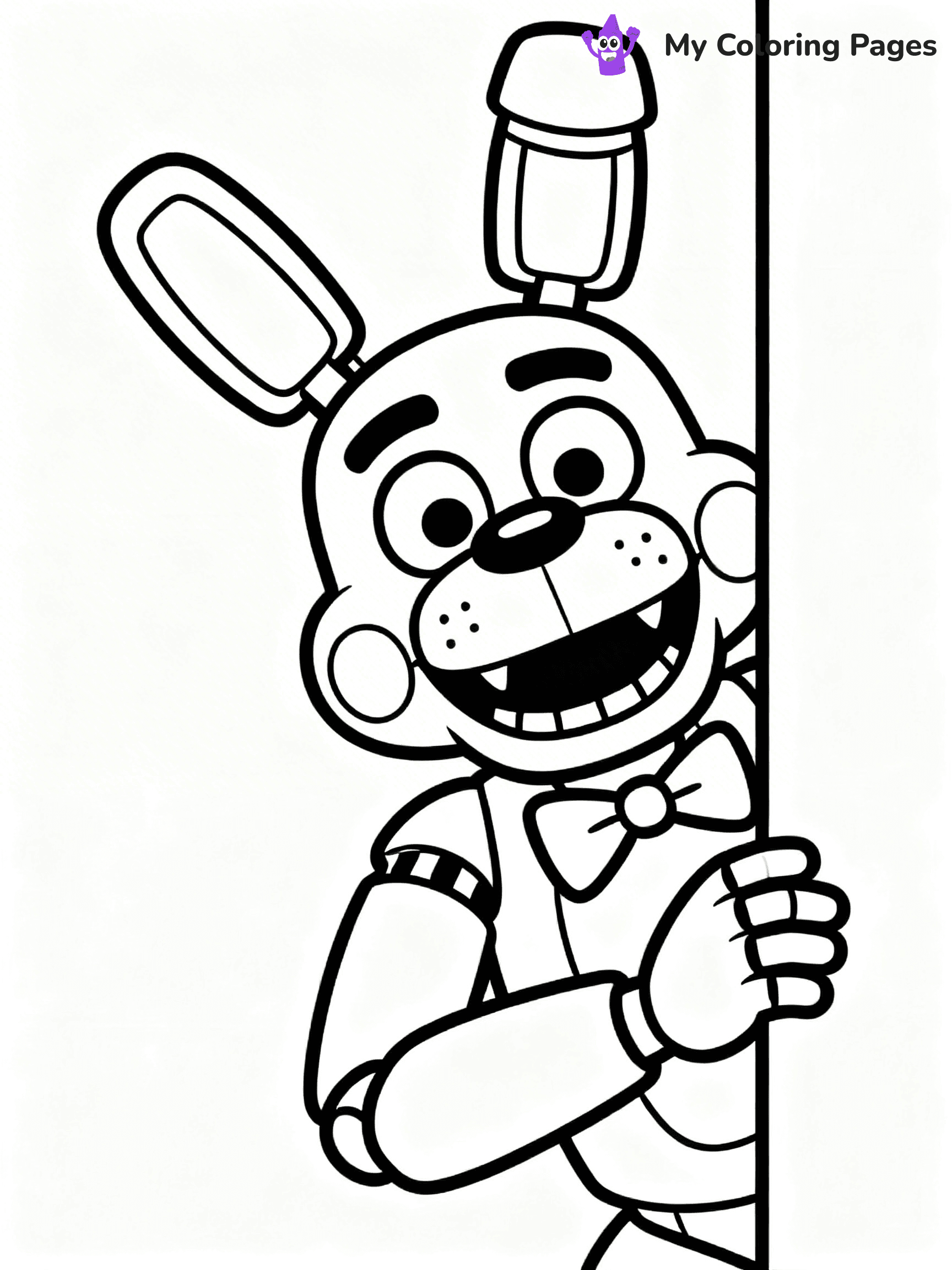 Bonnie Fnaf Coloring Pages - 33