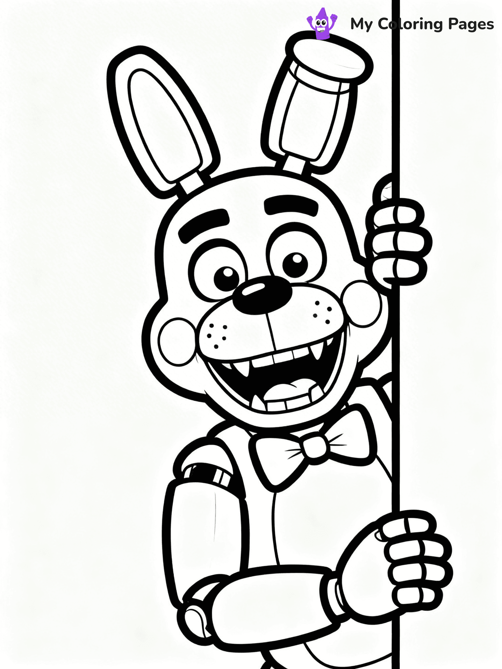 Bonnie Fnaf Coloring Pages - 30
