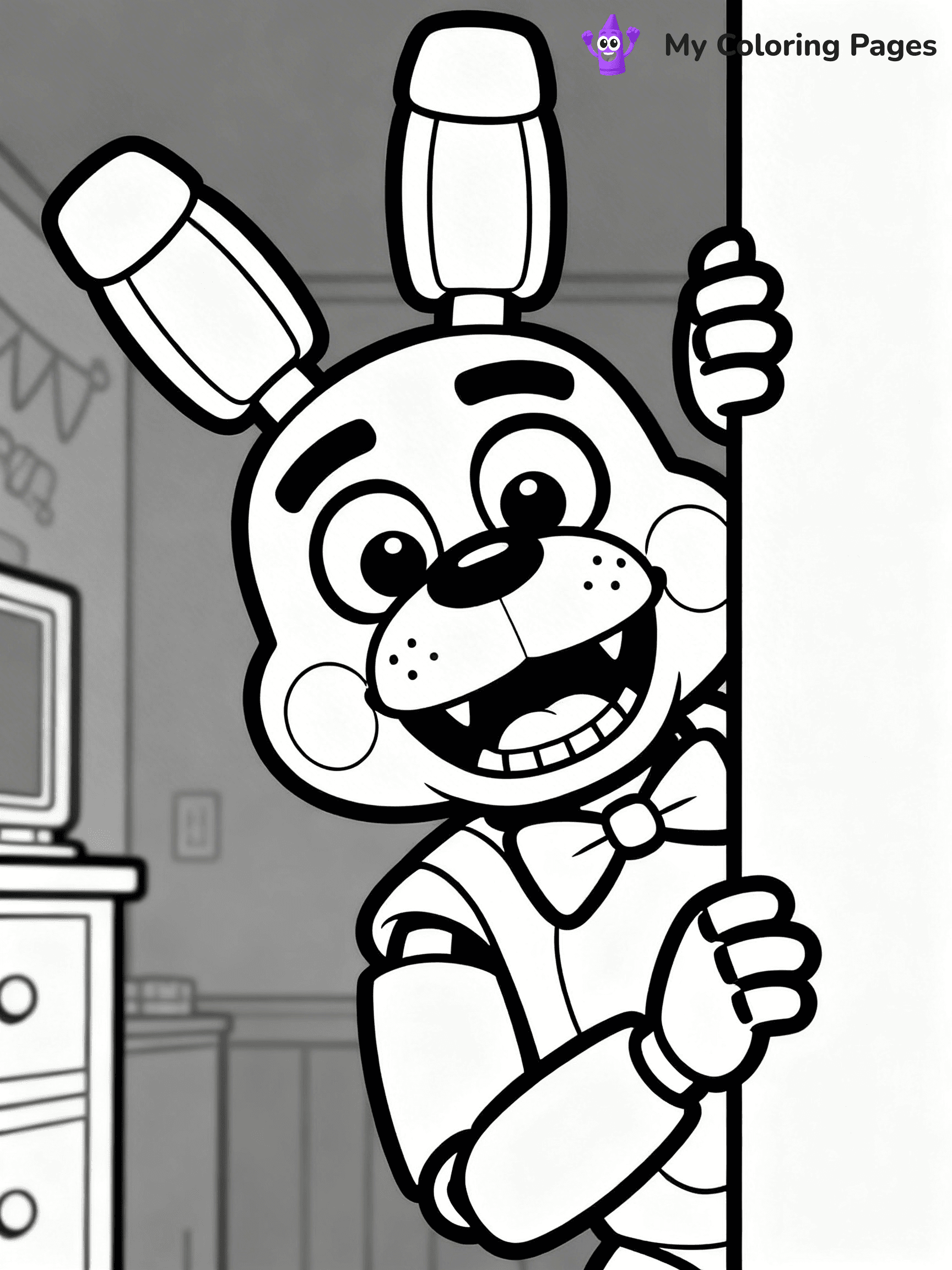 Bonnie Fnaf Coloring Pages - 29