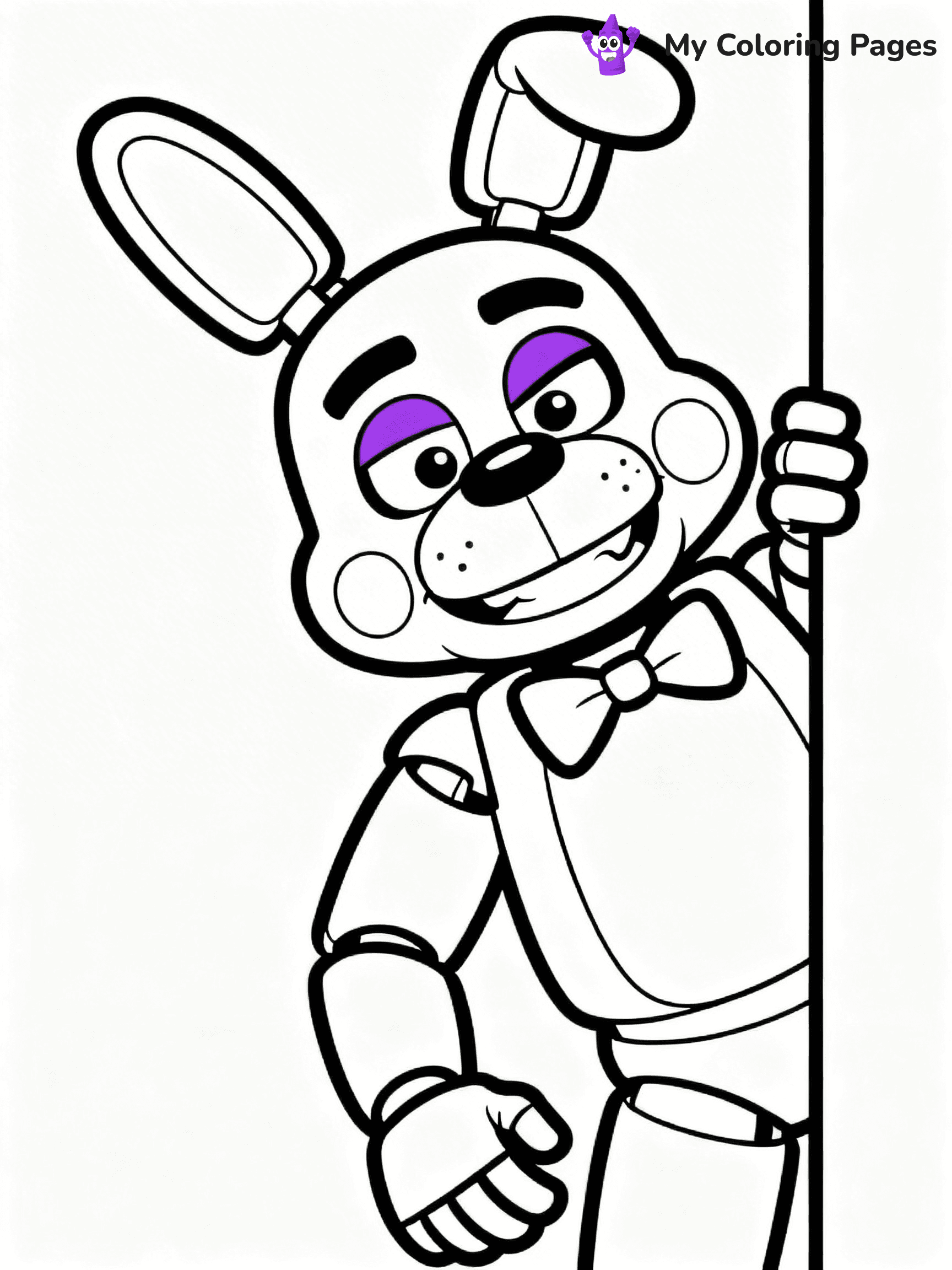 Bonnie Fnaf Coloring Pages - 28