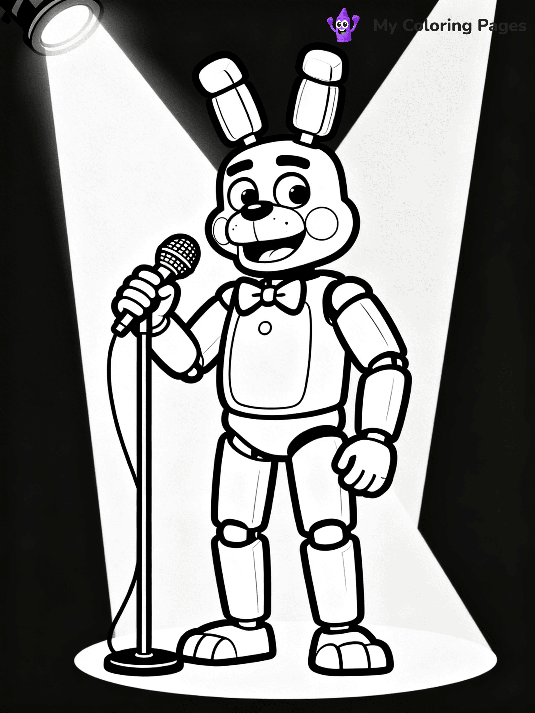 Bonnie Fnaf Coloring Pages - 23